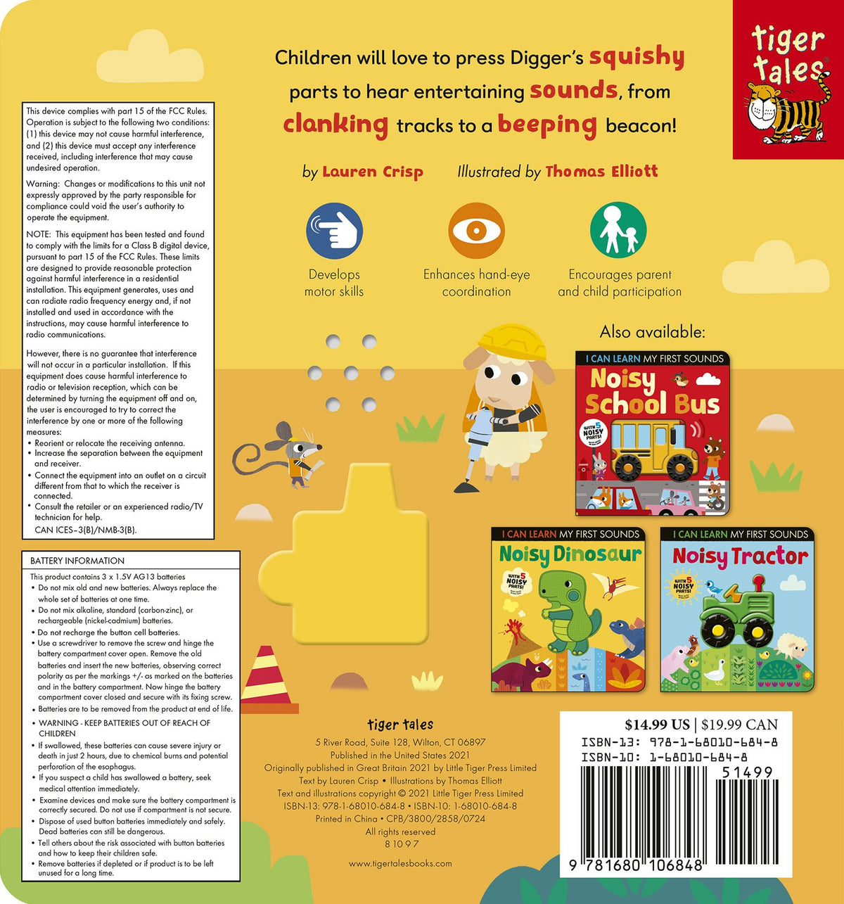 Noisy Digger: With 5 Noisy Parts and an On/Off Switch on the Back Cover!