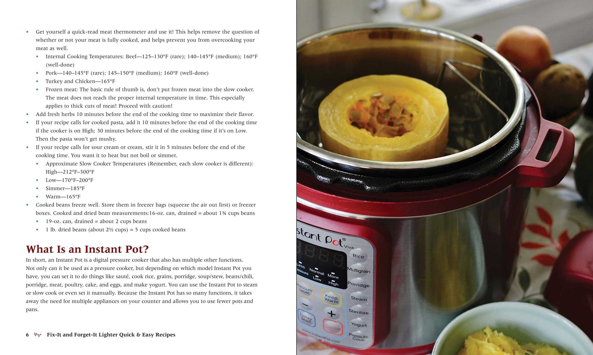 Fix-It and Forget-It Lighter Quick & Easy Recipes: Healthy Instant Pot & Slow Cooker Meals