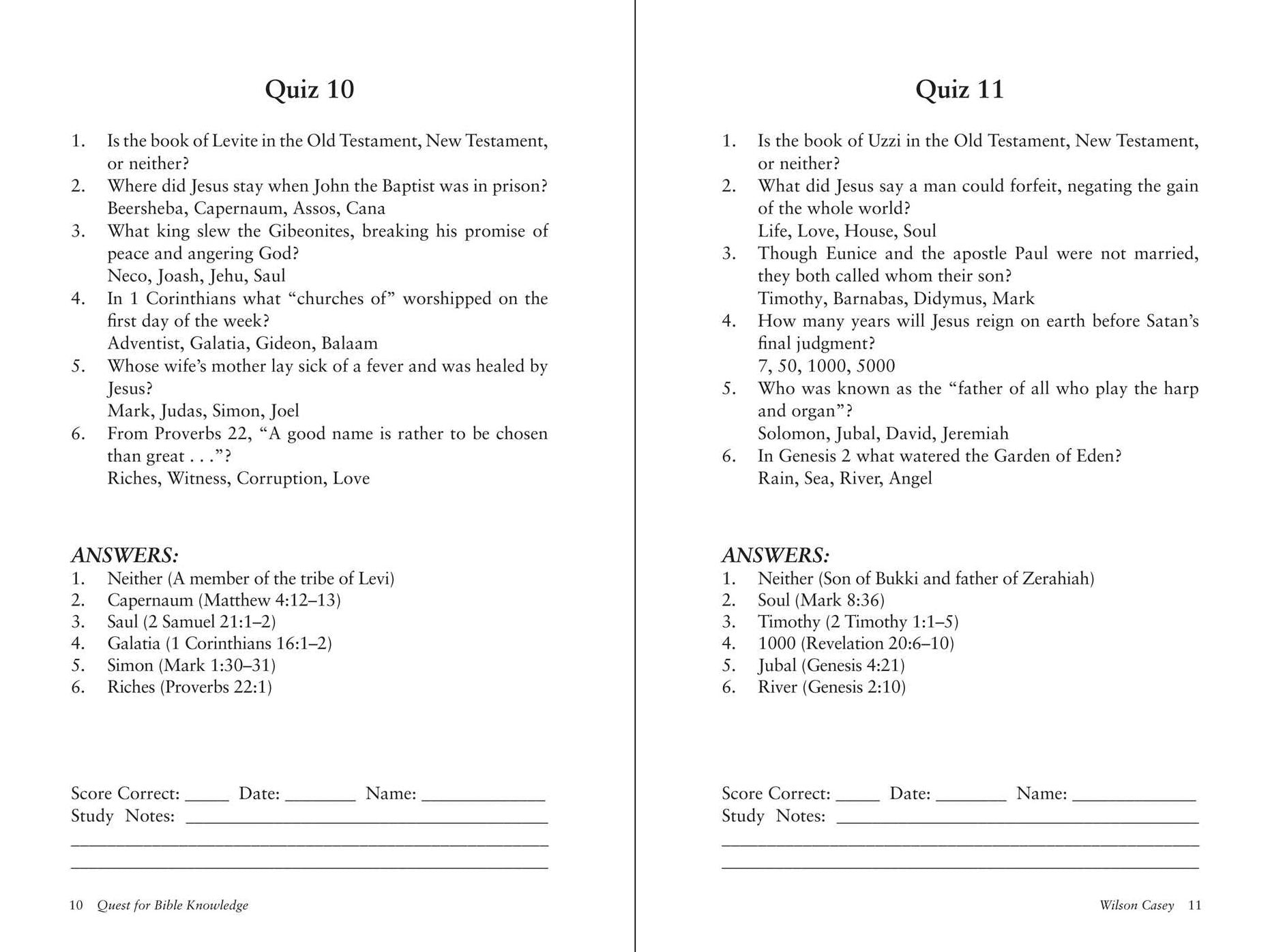 Quest for Bible Knowledge: 1,206 Trivia Questions to Sharpen Your Understanding of Scripture
