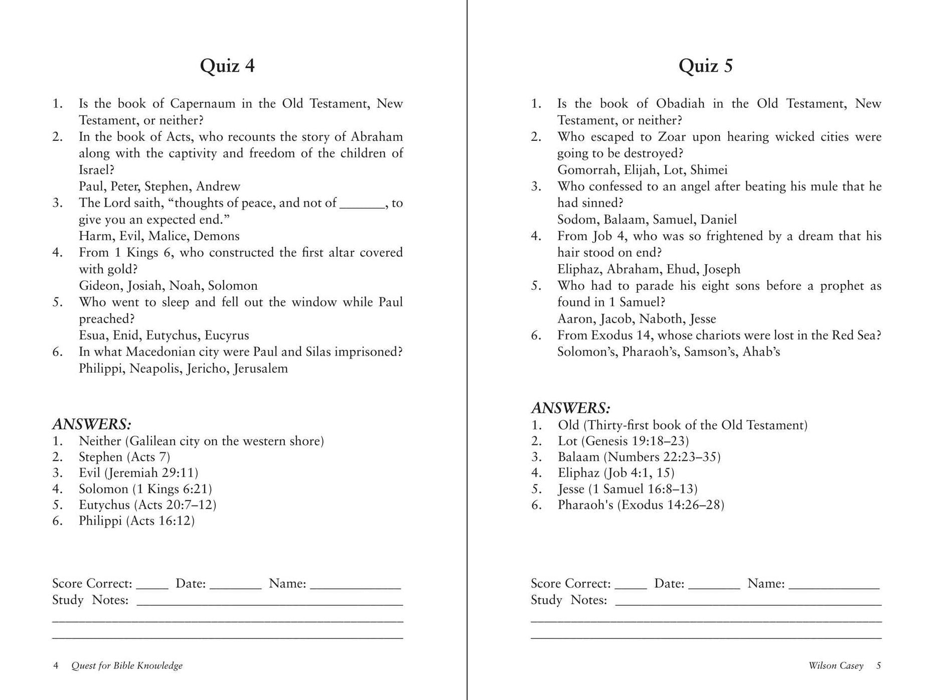 Quest for Bible Knowledge: 1,206 Trivia Questions to Sharpen Your Understanding of Scripture