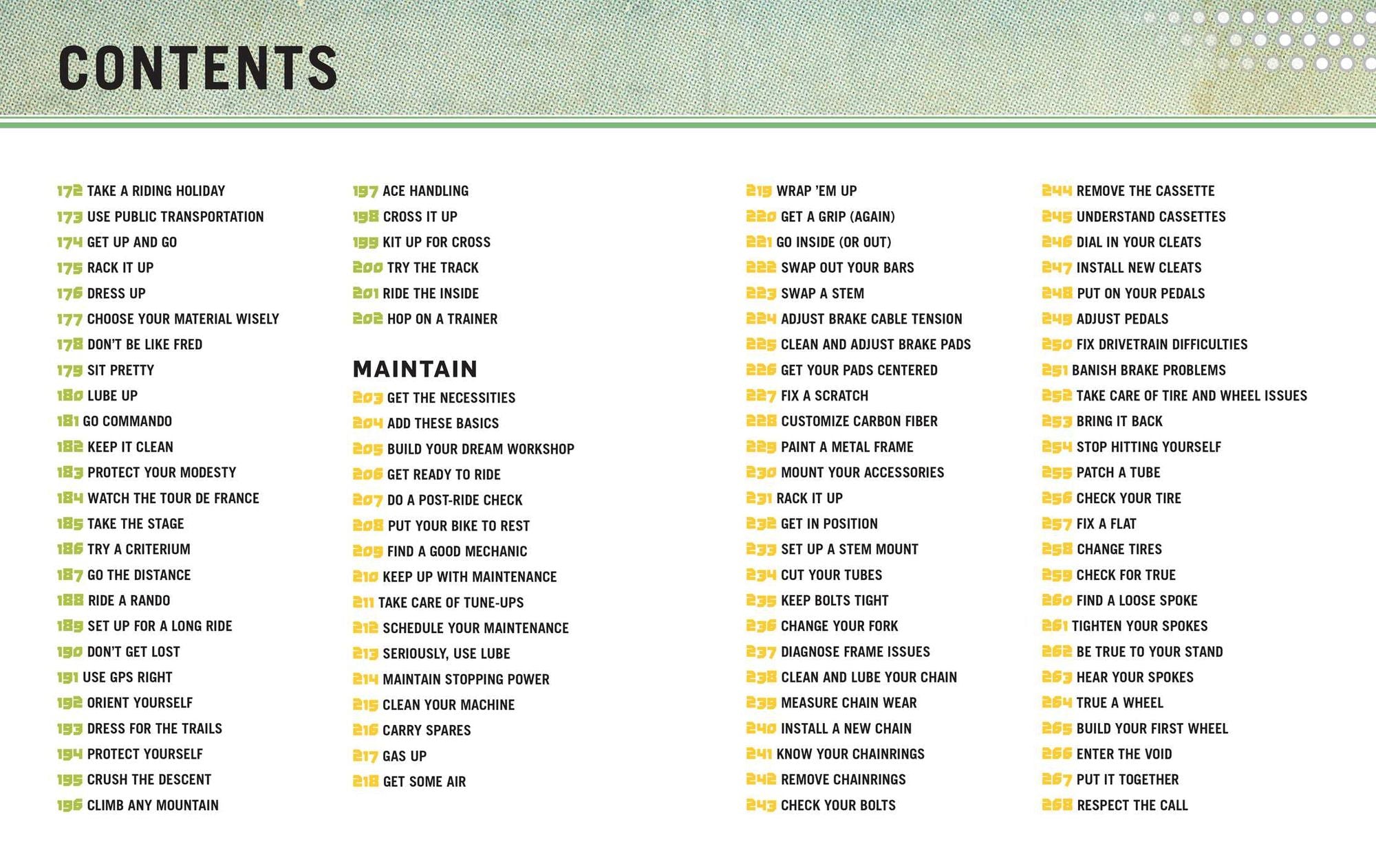 The Total Bicycling Manual: 268 Ways to Optimize Your Ride