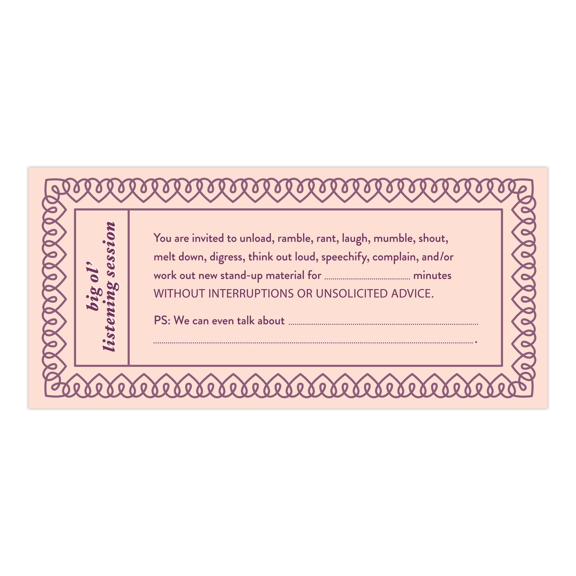 Fill in the Love Love Vouchers