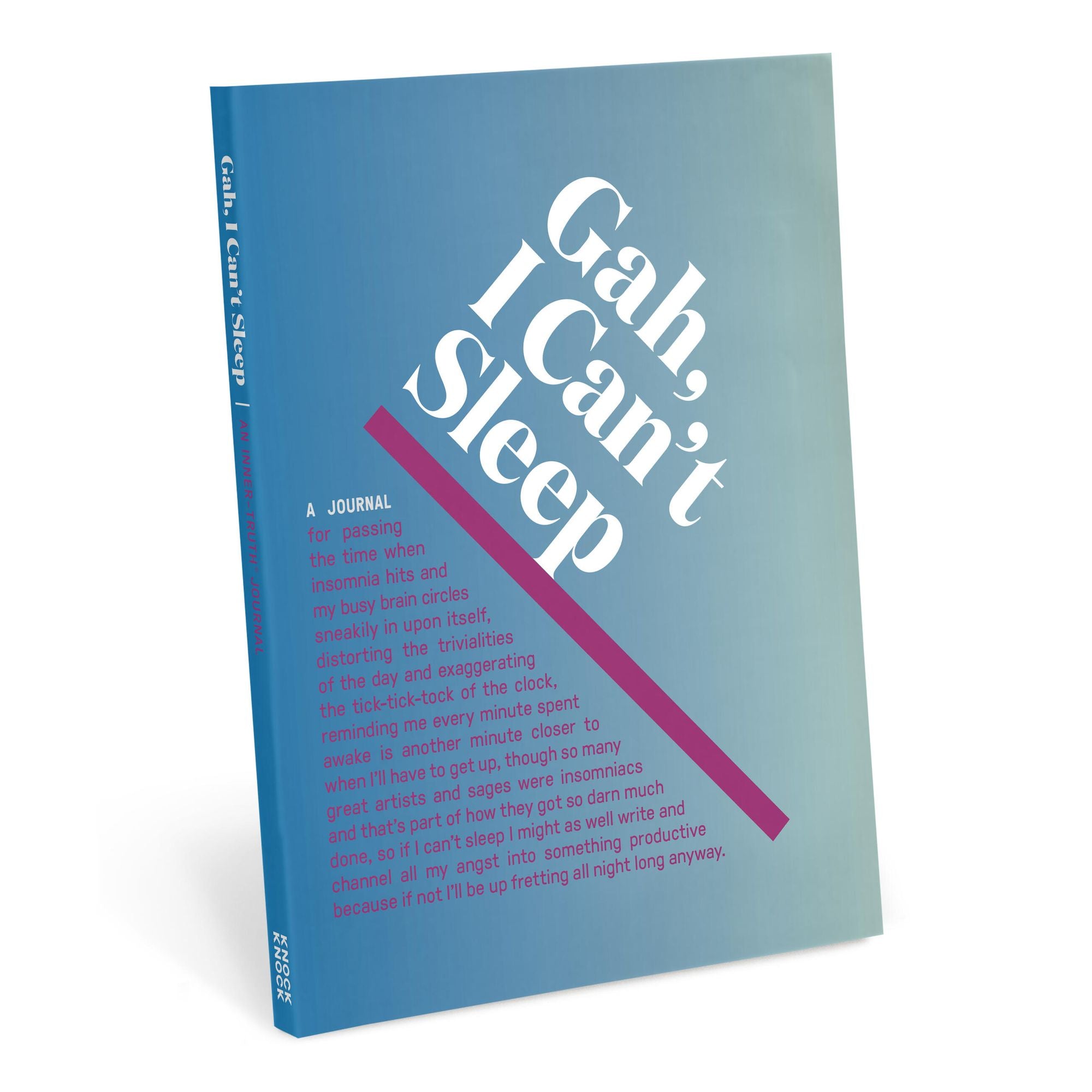 Gah I Can't Sleep Inner-Truth Journal Sleep Notebook (Ombre Version)