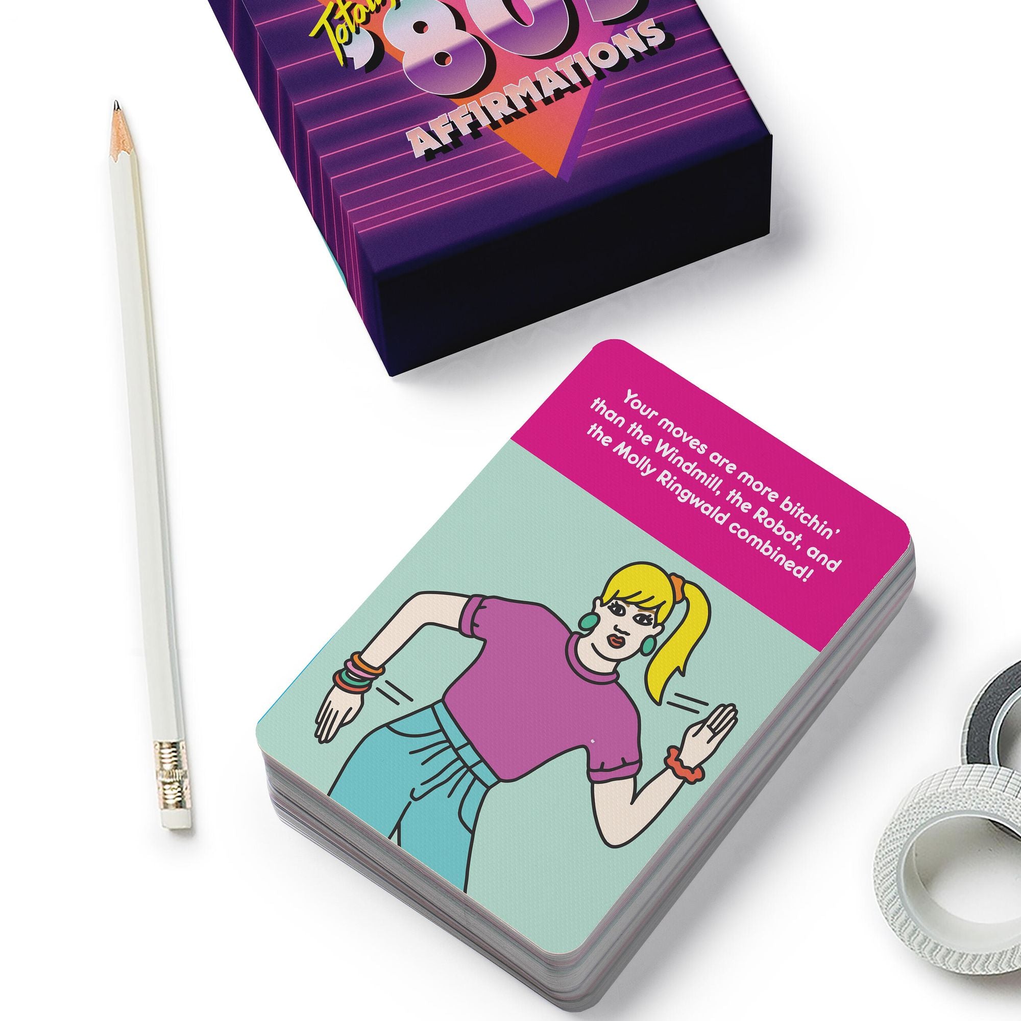 Totally 80s Affirmations Deck: 50 Cards That Combine 1980s Nostalgia With The Power of Affirmations! (Affirmations from the Decades)