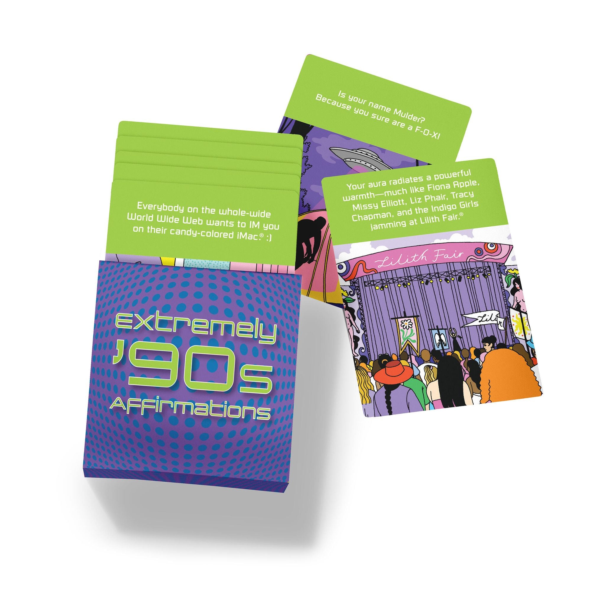 Extremely 90s Affirmations Deck: 50 Cards That Combine 1990s Nostalgia With The Power of Affirmations! (Affirmations from the Decades)