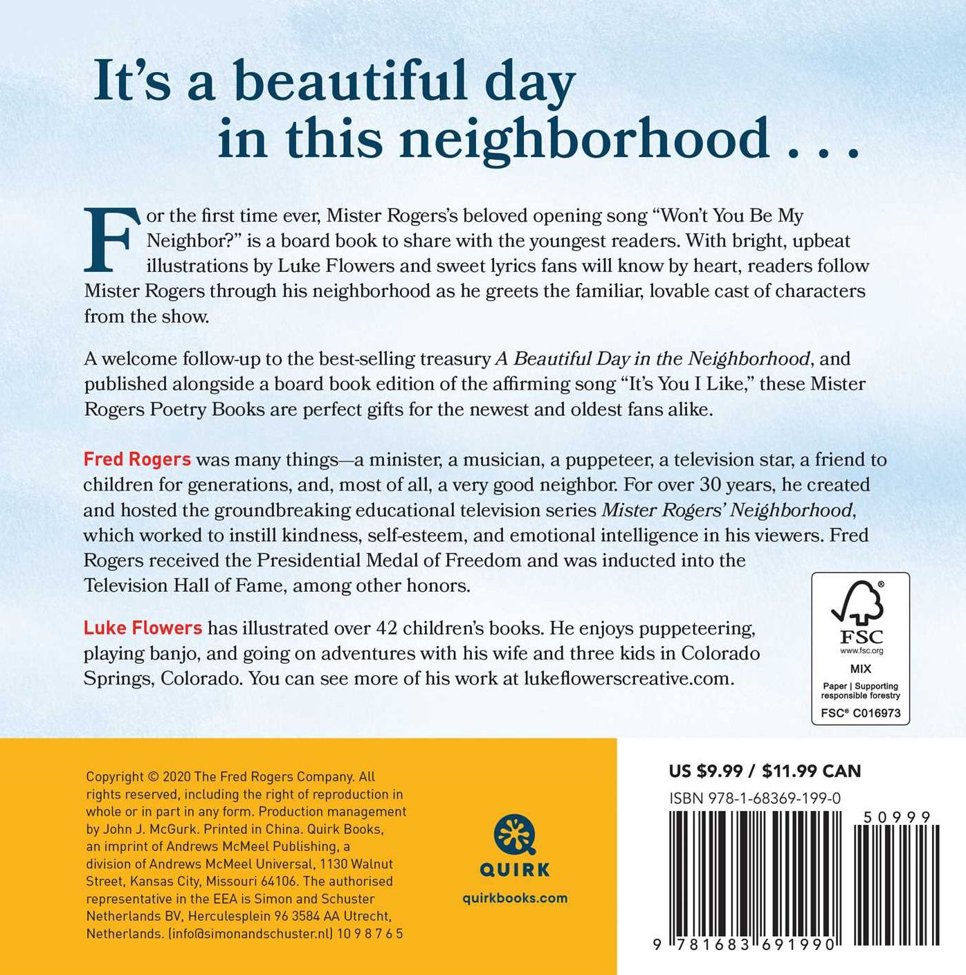Won't You Be My Neighbor?: A Mister Rogers Poetry Book