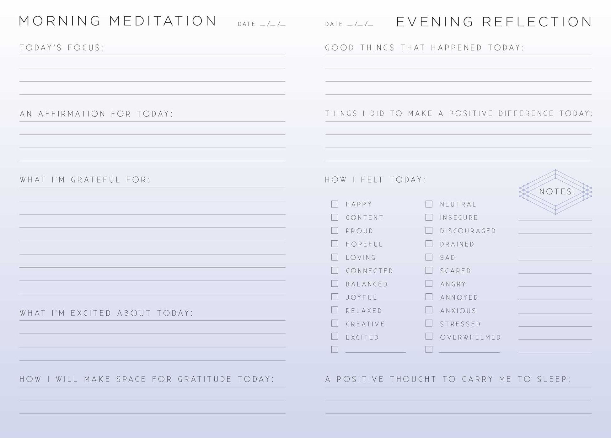 Gratitude: A Day and Night Reflection Journal