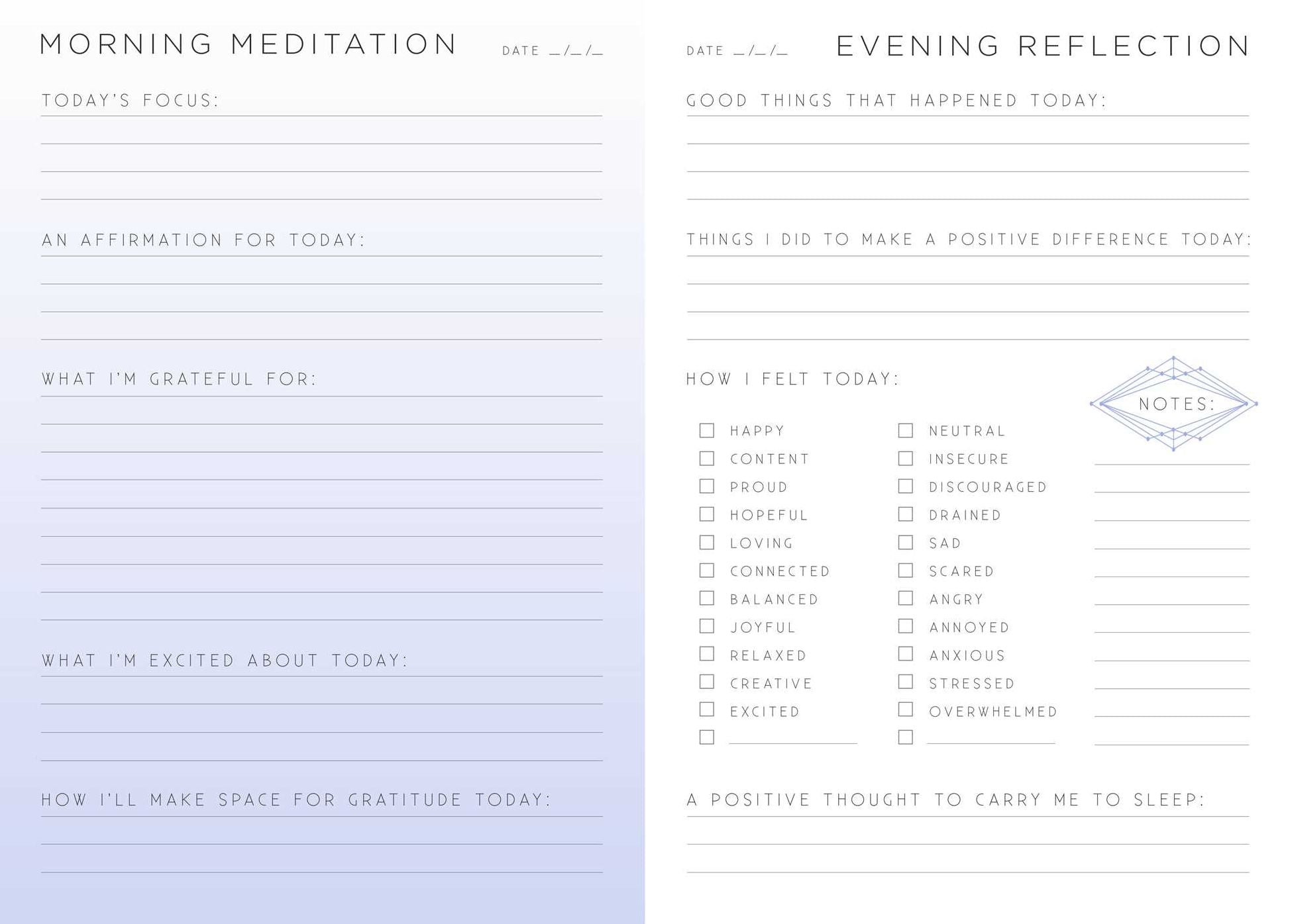 Gratitude: A Day and Night Reflection Journal