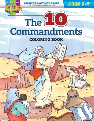 Kid/Fam Ministry Color and ACT Bks - General - The Ten Commandments (5-7)