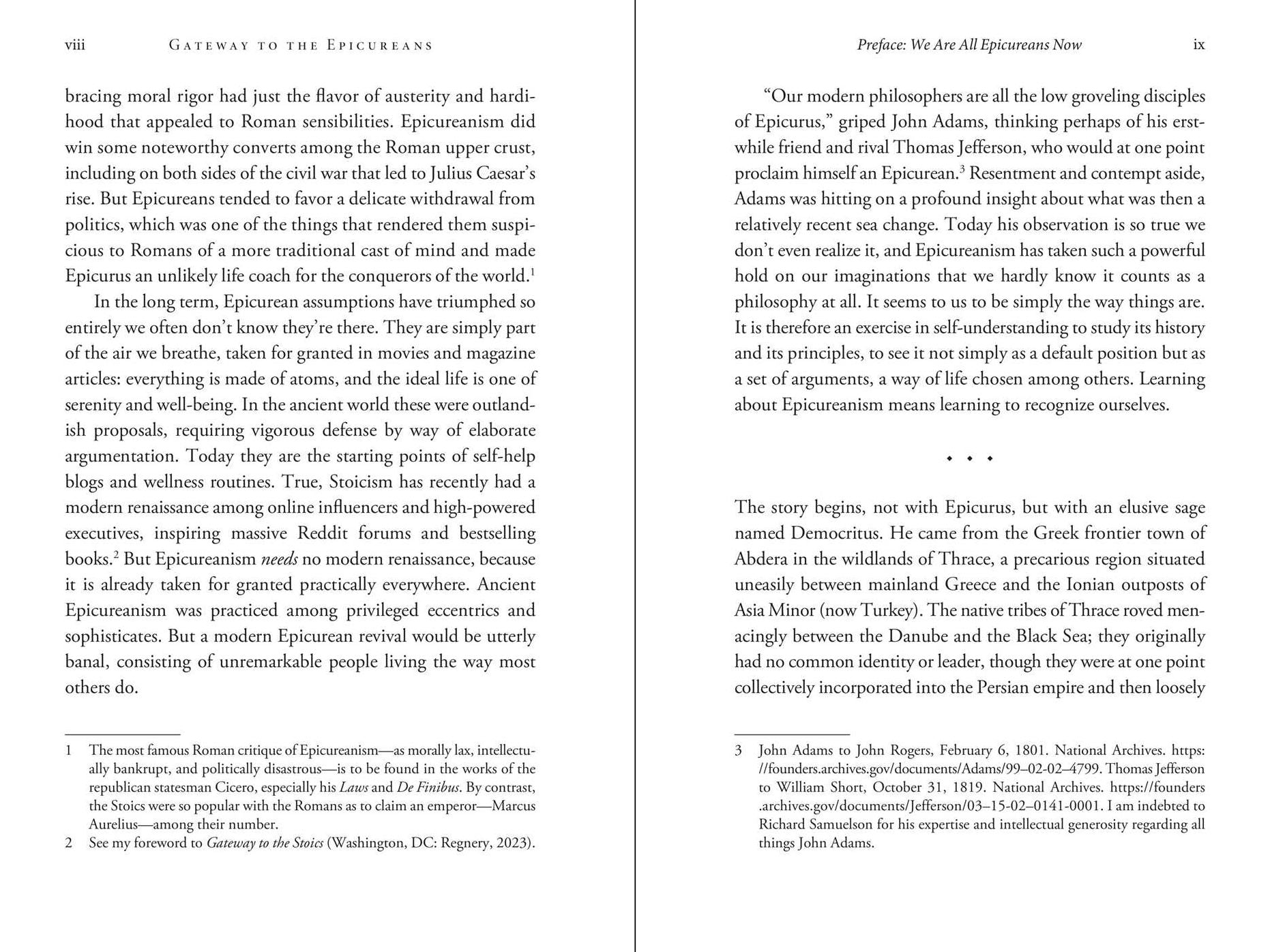 Gateway to the Epicureans: Epicurus, Lucretius, and Their Modern Heirs
