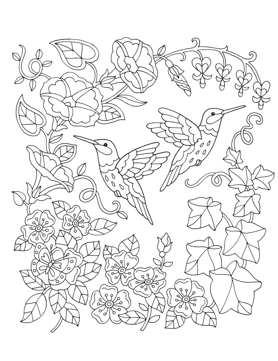 Nature's Sweet Moments: 50+ Super Cute Designs to Color - A Relaxing Coloring Book of Animals and Flowers for Adults and Kids