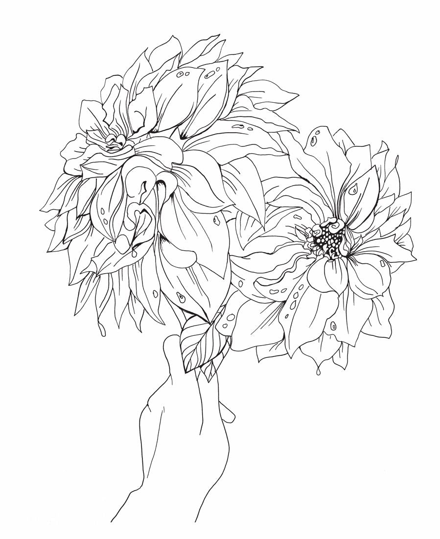 Floral Wonderland: A Blooming Coloring Retreat - A Relaxing Coloring Book of Beautiful Flowers for Adults