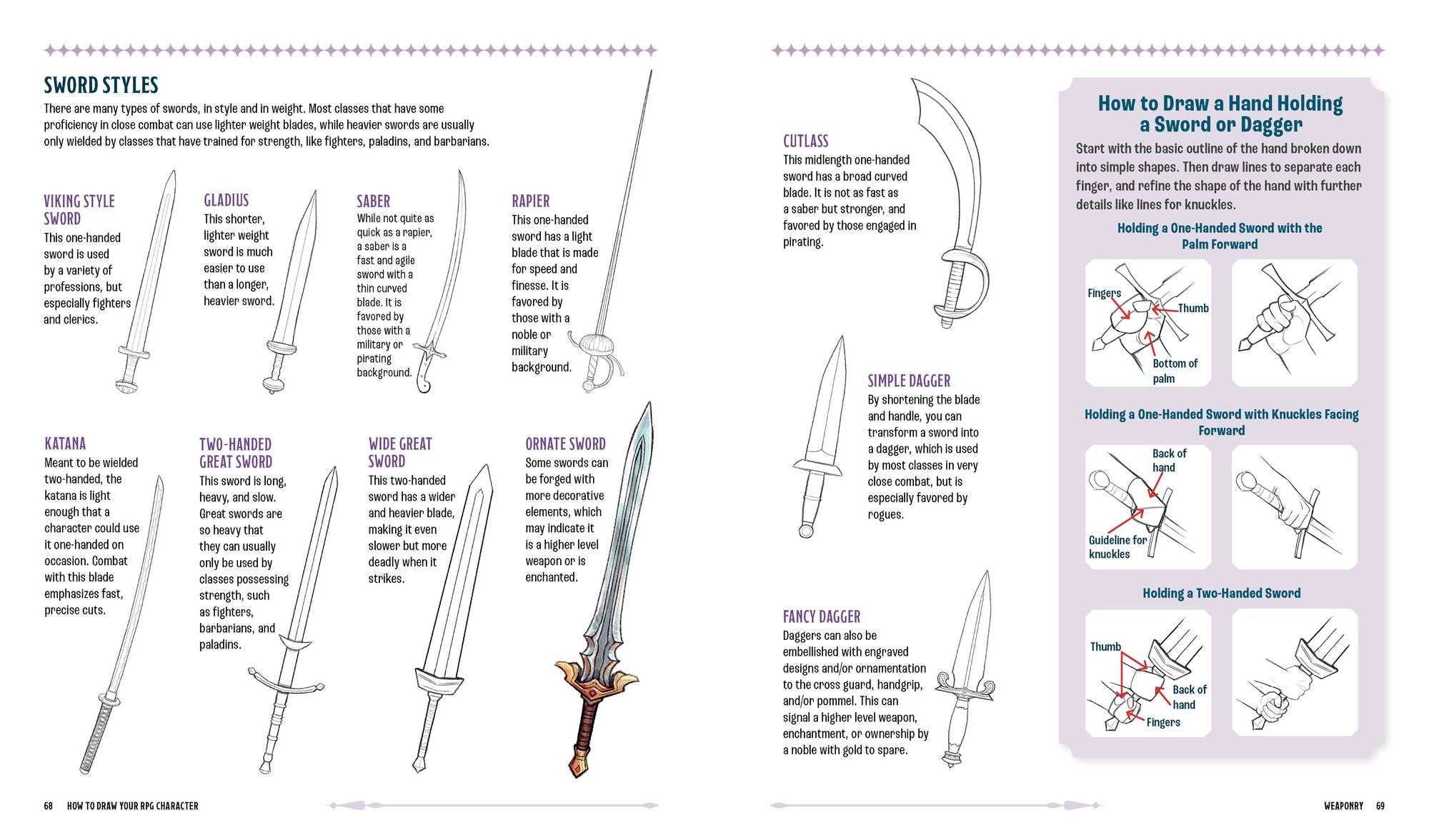 How to Draw Your RPG Character: Armor, Weaponry & Creature Companions - Guide to Drawing Clothing, Armor, Swords, and Dragons for Role-Playing Elves, Orcs, Druids, Sorcerers, and More: Customize Your Fantasy Character Step by Step