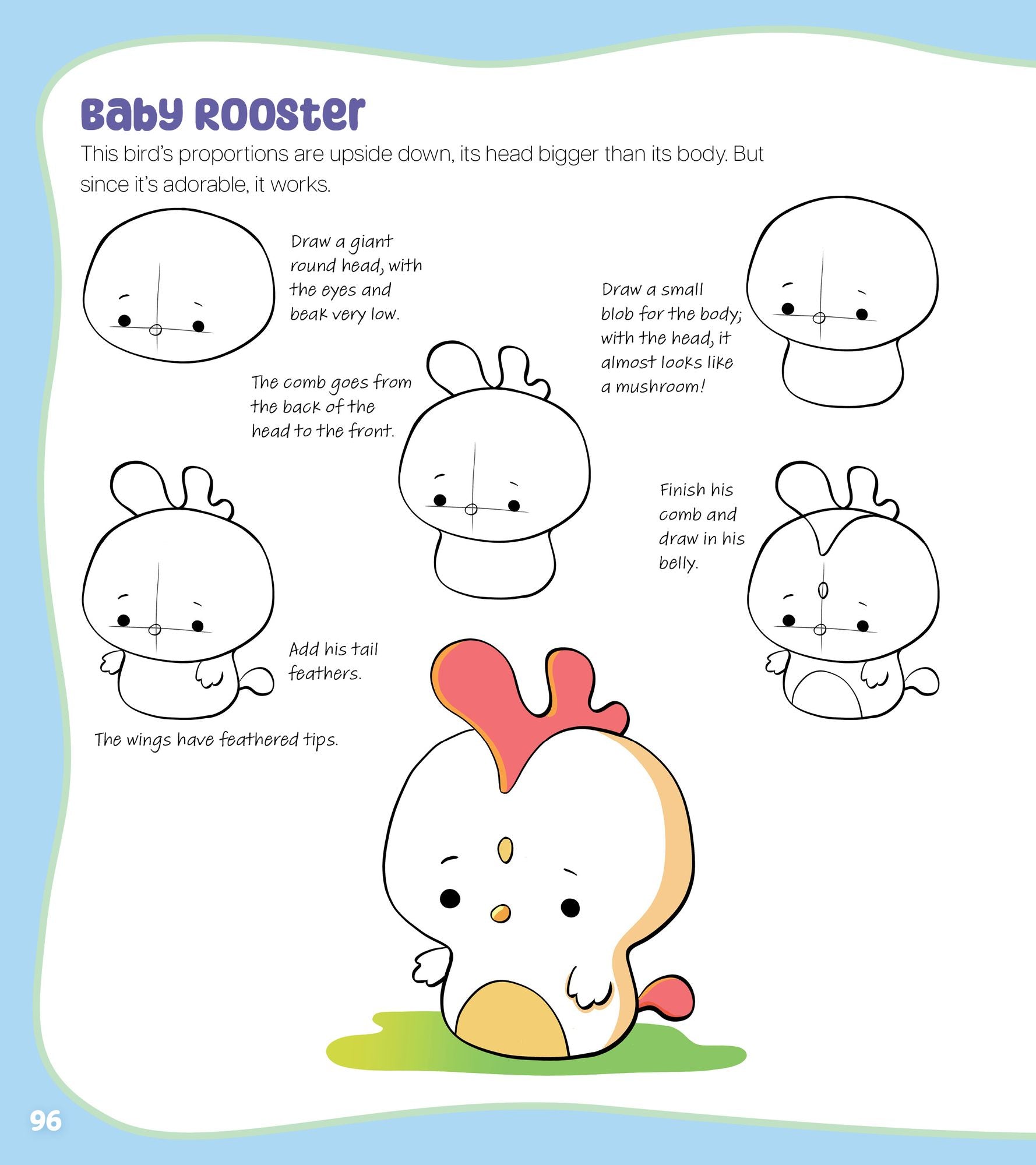 How to Draw Cute Mochi Animals: 100 Adorable Kawaii Cuties Step by Step