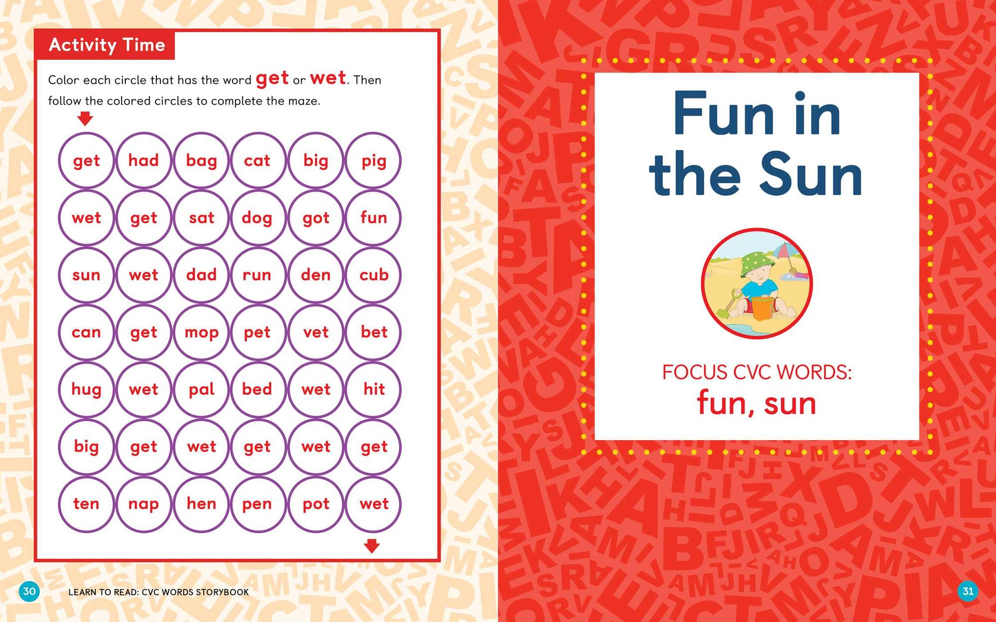 Learn to Read: CVC Words Storybook: 20 Simple Stories & Activities for Beginner Readers