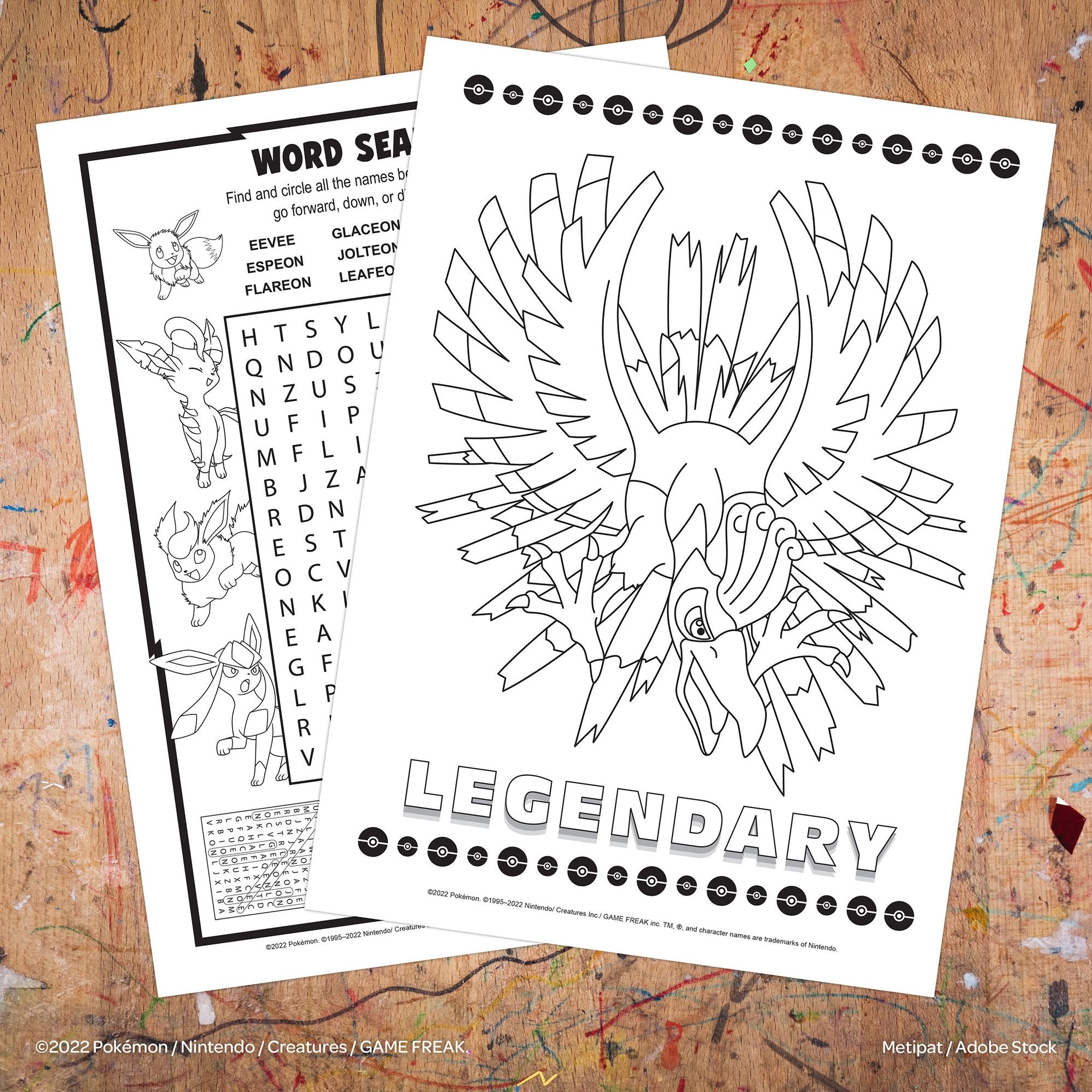 Pokemon Color Book with Crayons