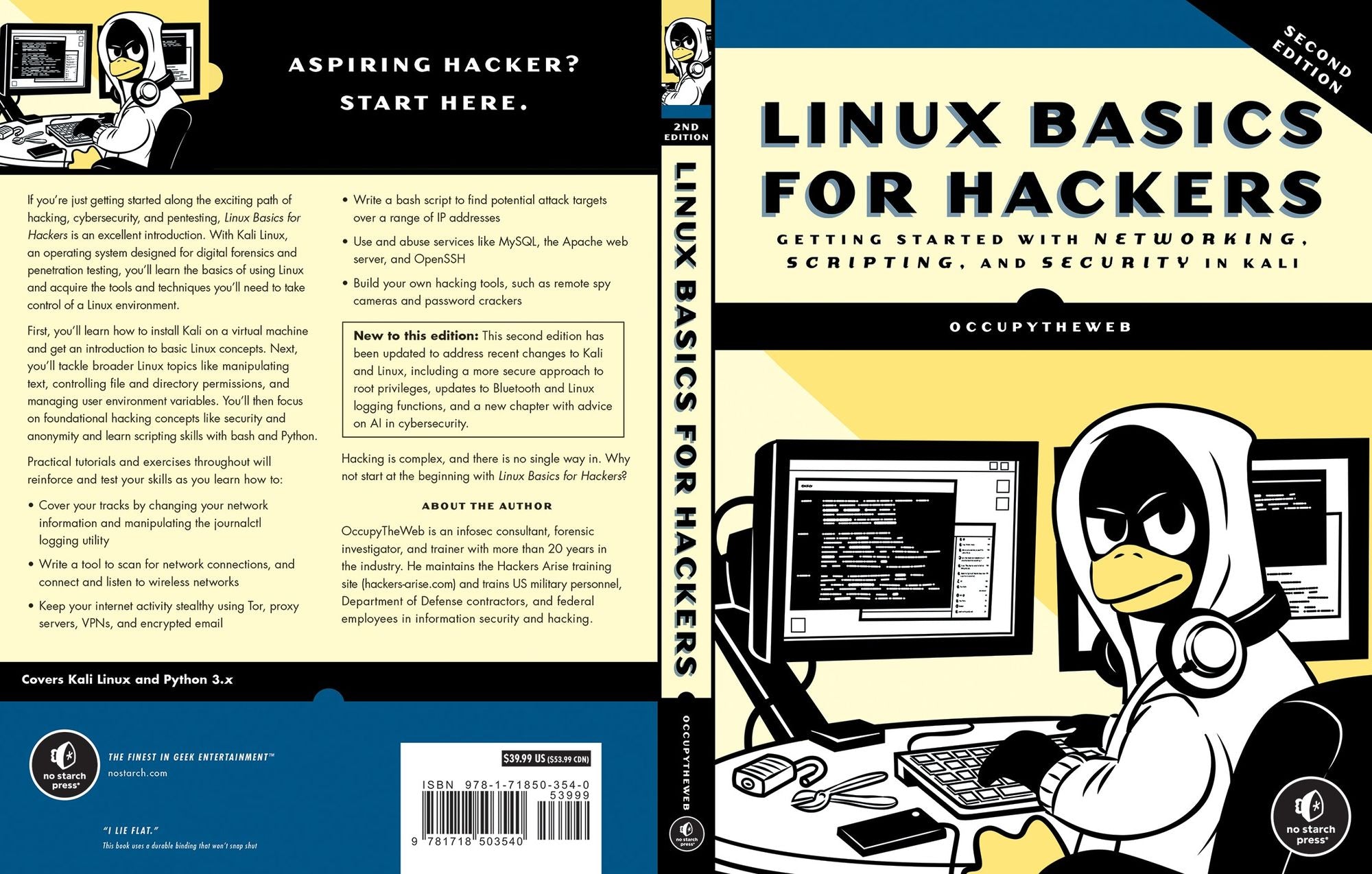 Linux Basics for Hackers, 2nd Edition: Getting Started with Networking, Scripting, and Security in Kali