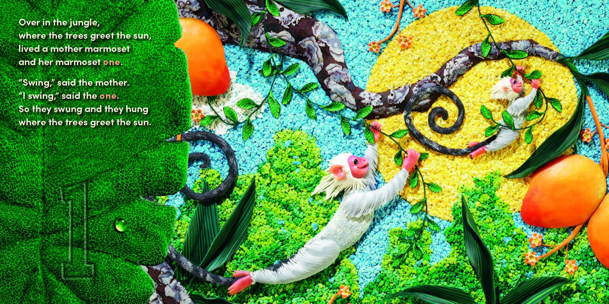Over in the Jungle: A rain forest baby animal counting book