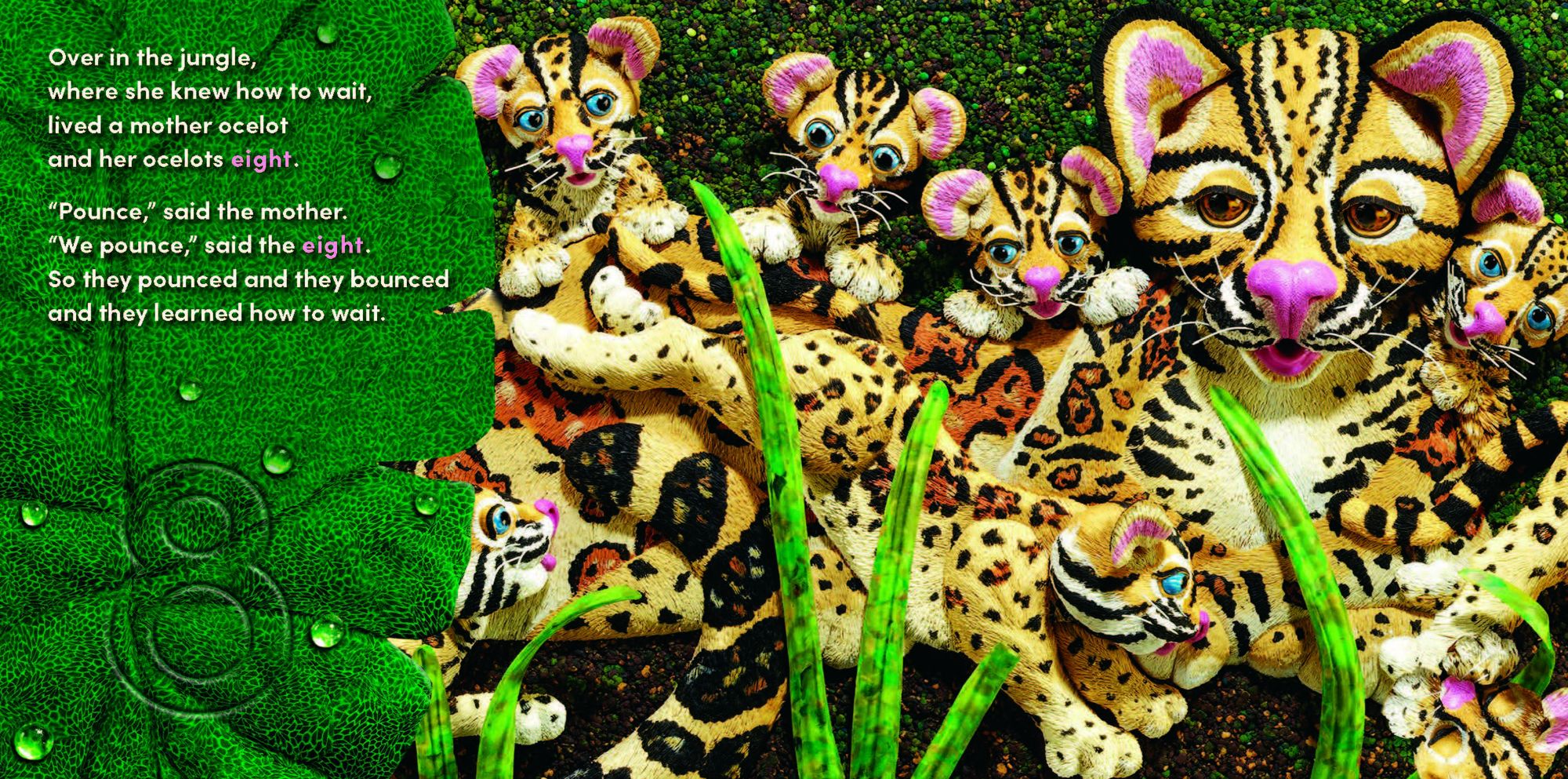 Over in the Jungle: A rain forest baby animal counting book