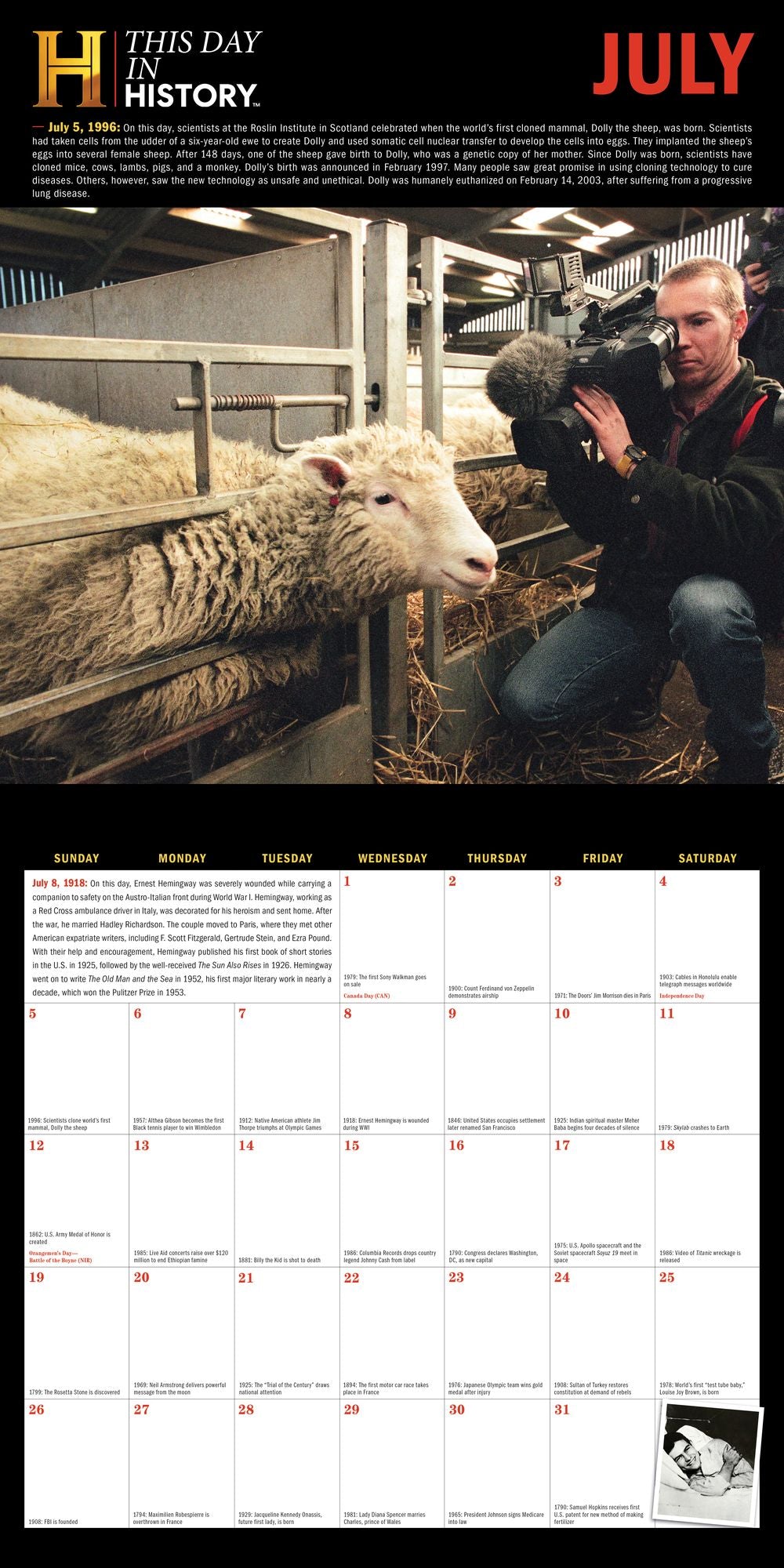 2026 History Channel This Day in History Wall Calendar