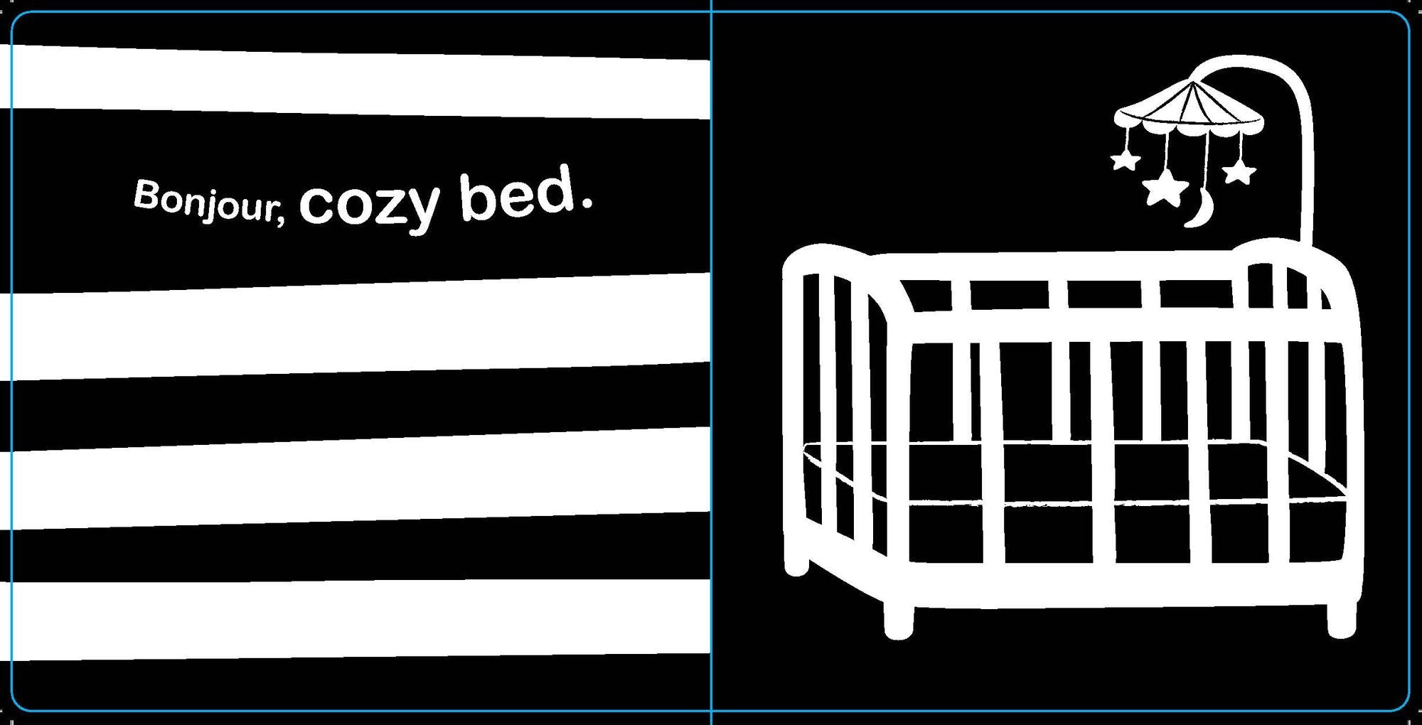 Hello, Bedtime: A Perfect High-Contrast Black-and-White Board Book for a Baby Shower Gift to Newborns and Babies