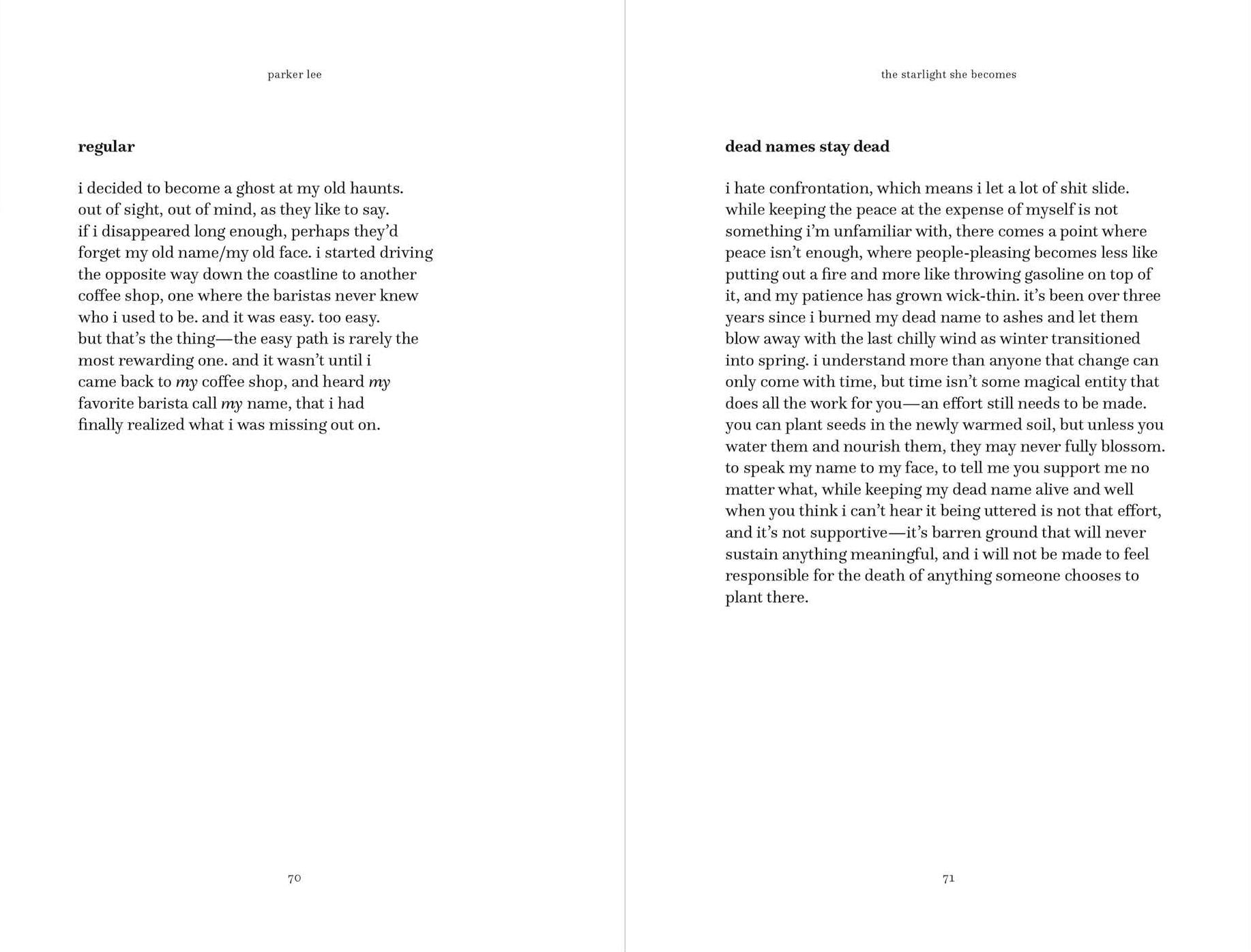 The Starlight She Becomes: Poems