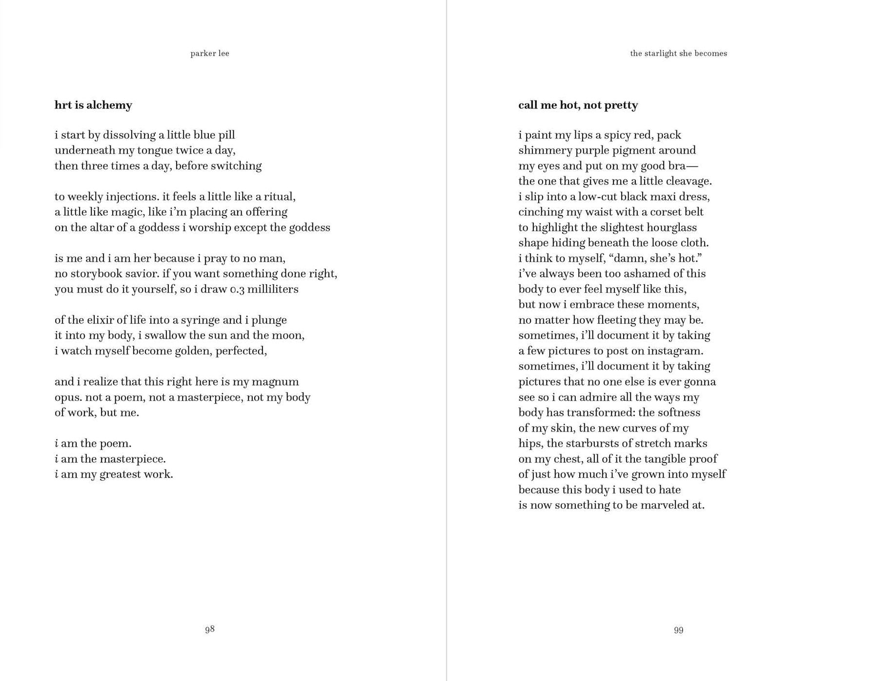 The Starlight She Becomes: Poems