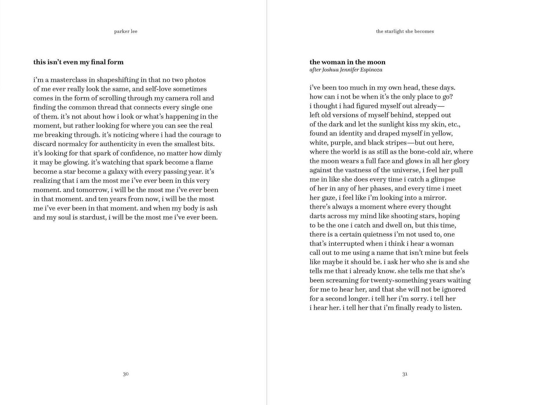 The Starlight She Becomes: Poems