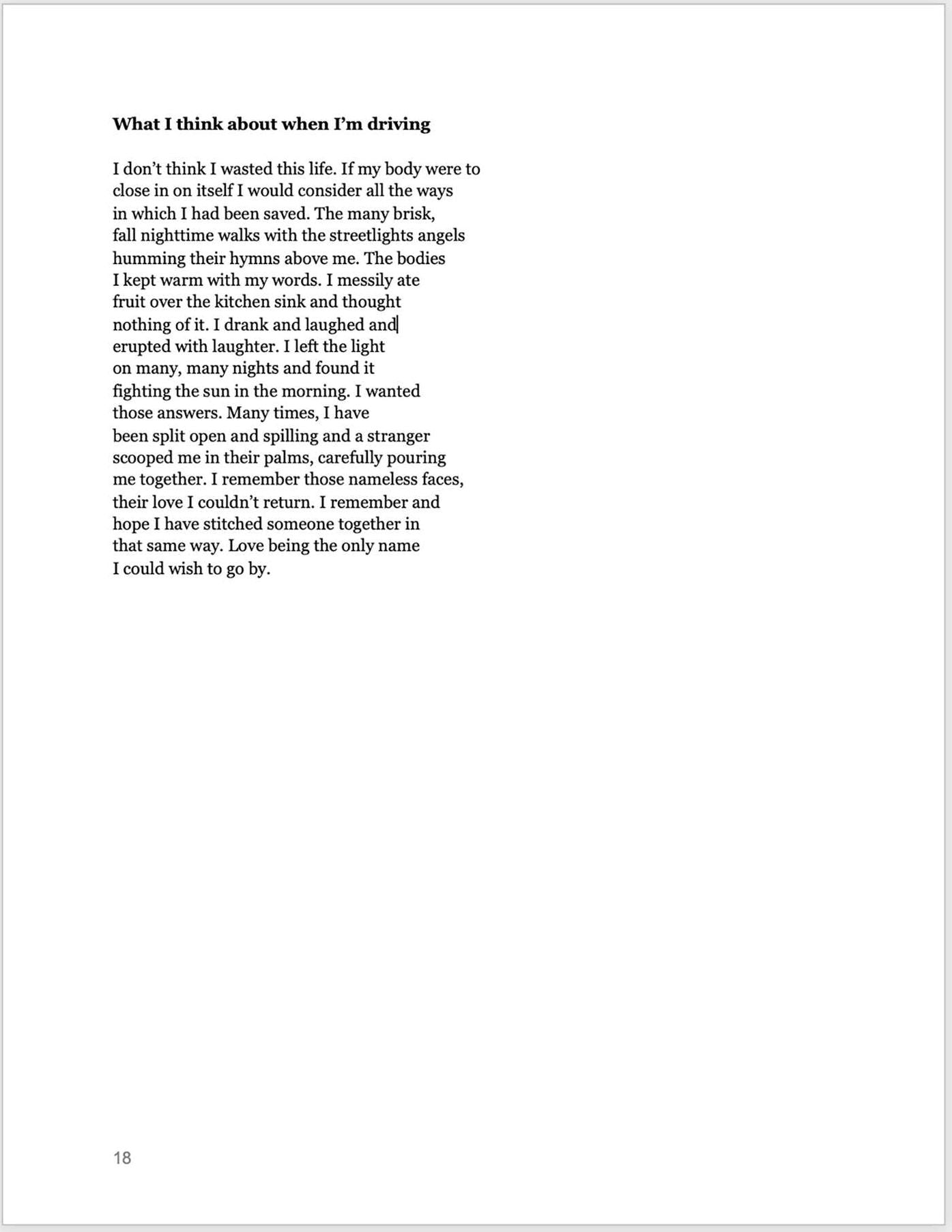I'll Leave a Light On for You: Poems
