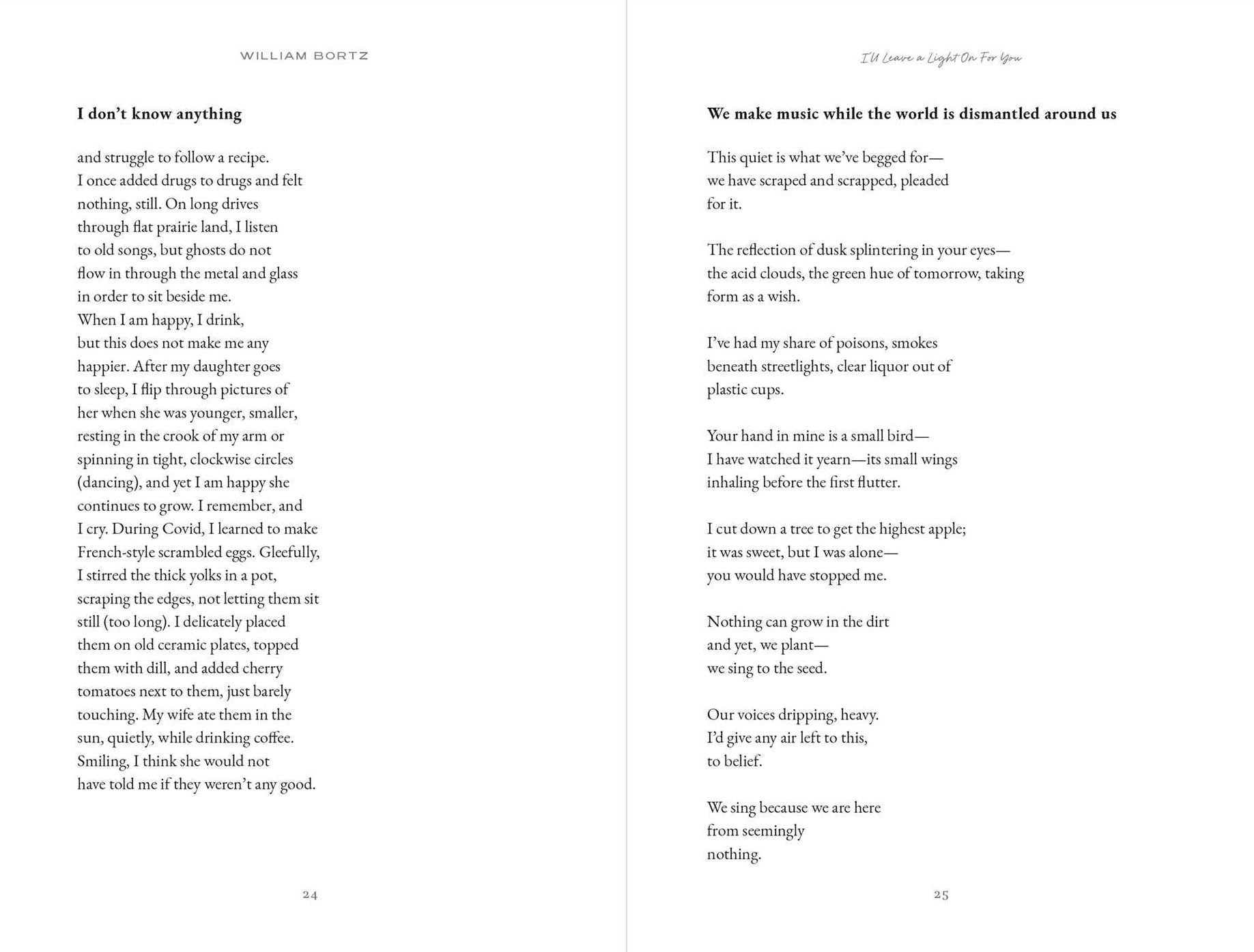 I'll Leave a Light On for You: Poems
