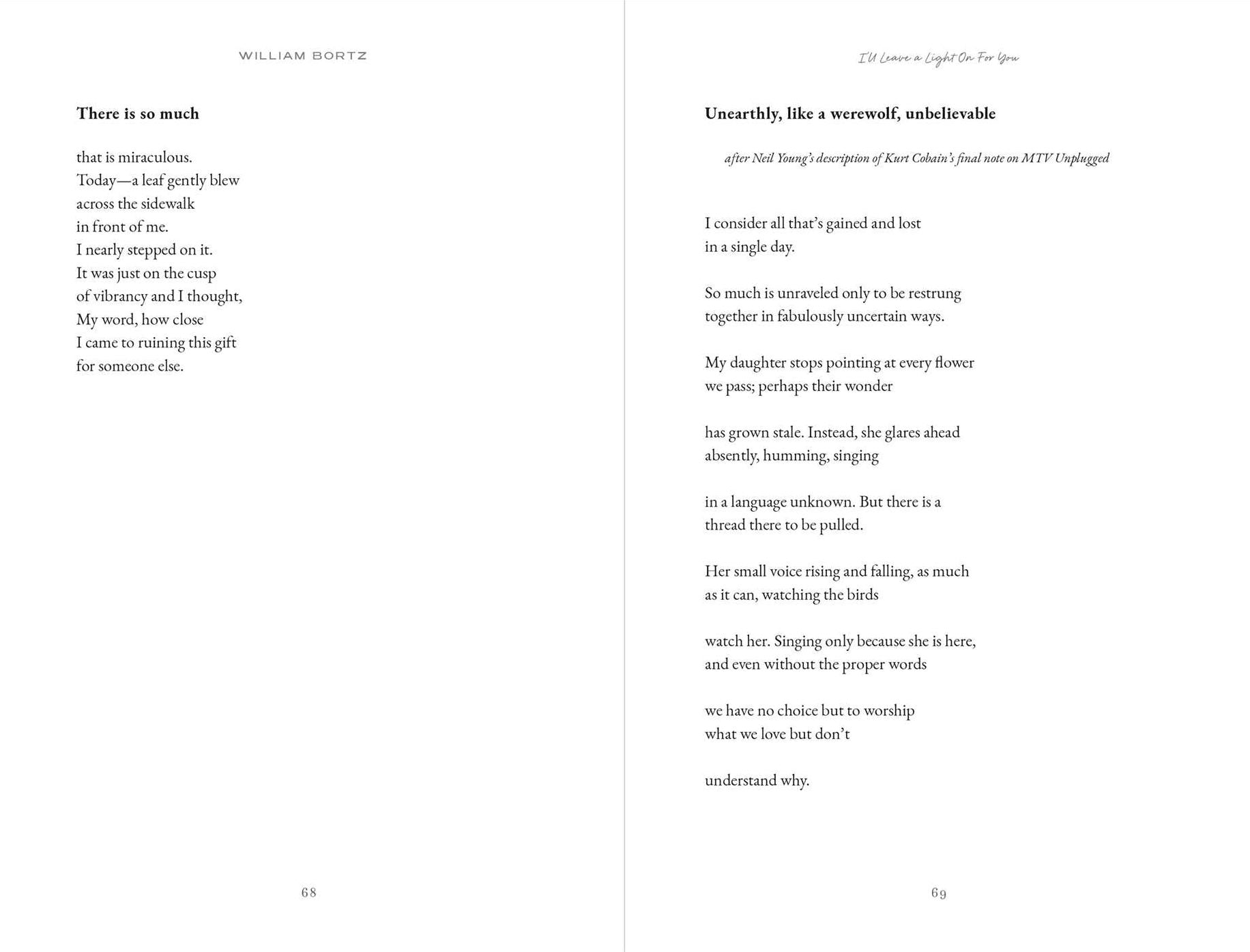 I'll Leave a Light On for You: Poems