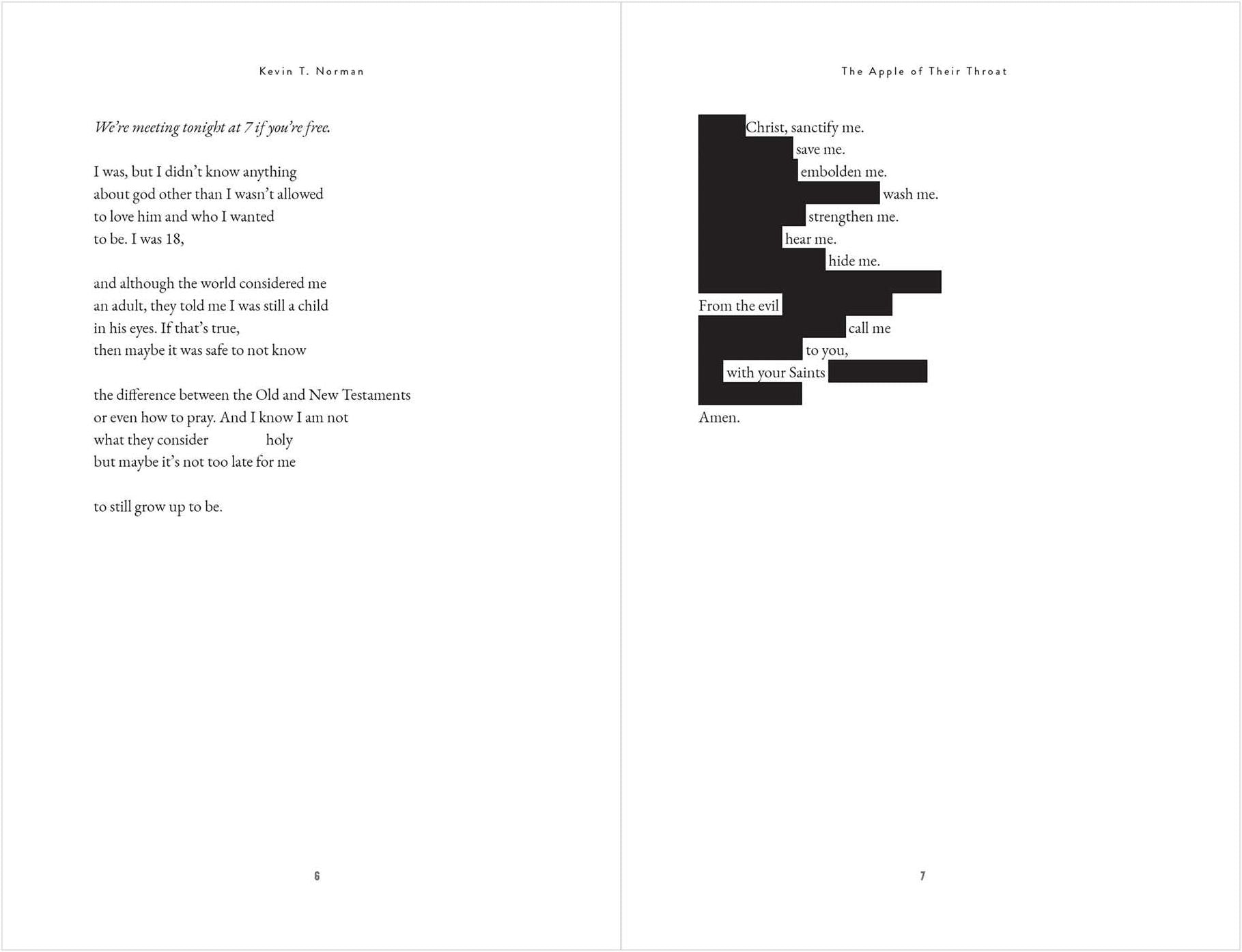 The Apple of Their Throat: Poems
