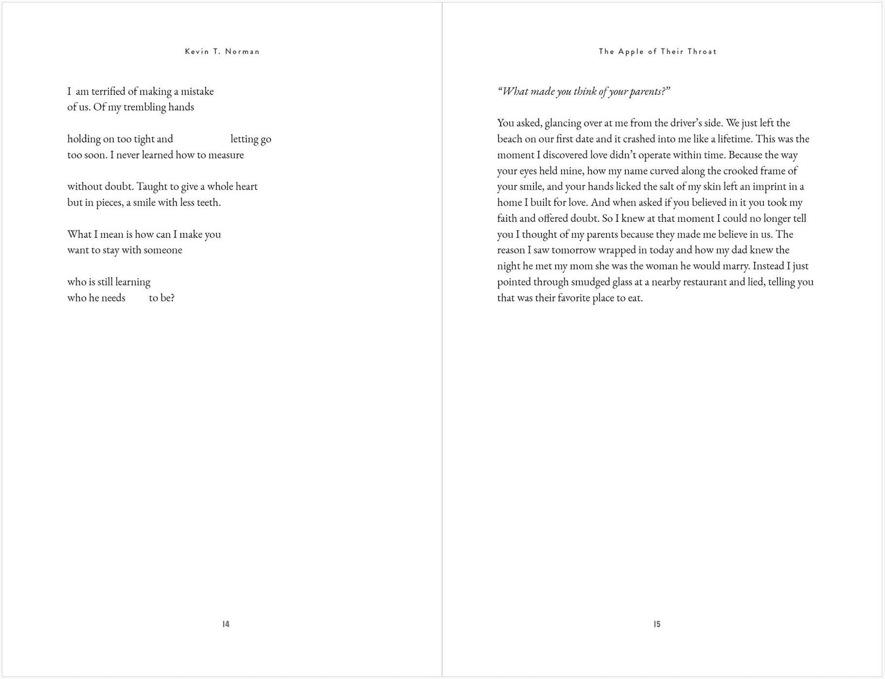 The Apple of Their Throat: Poems