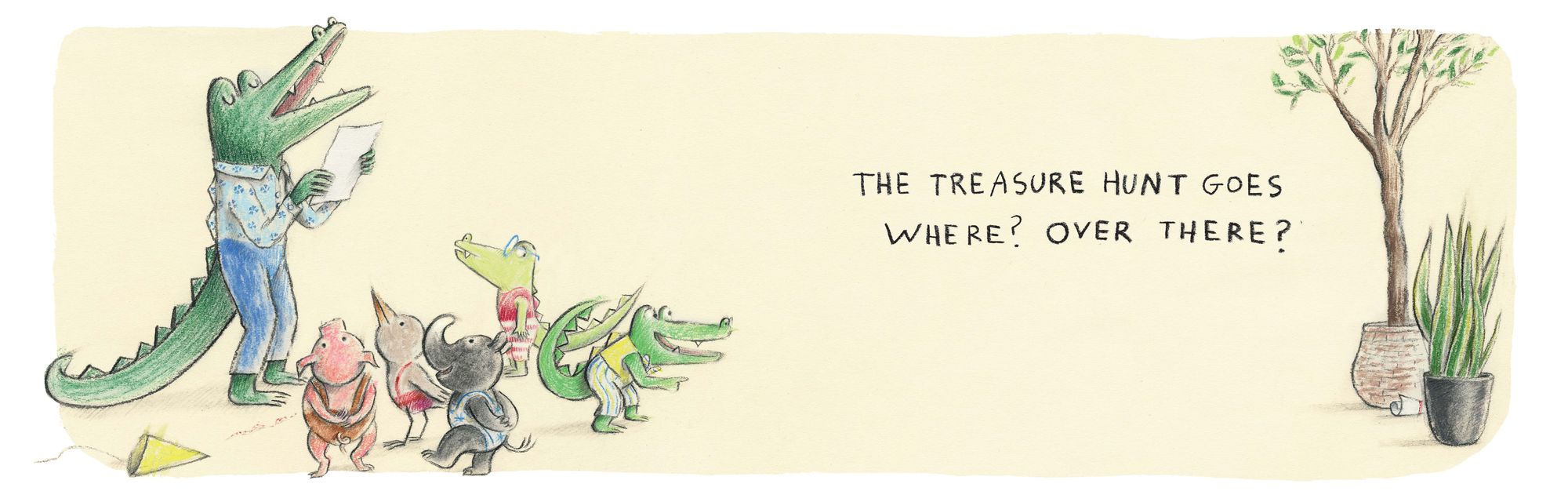 What Does Little Crocodile Say At the Birthday Party?