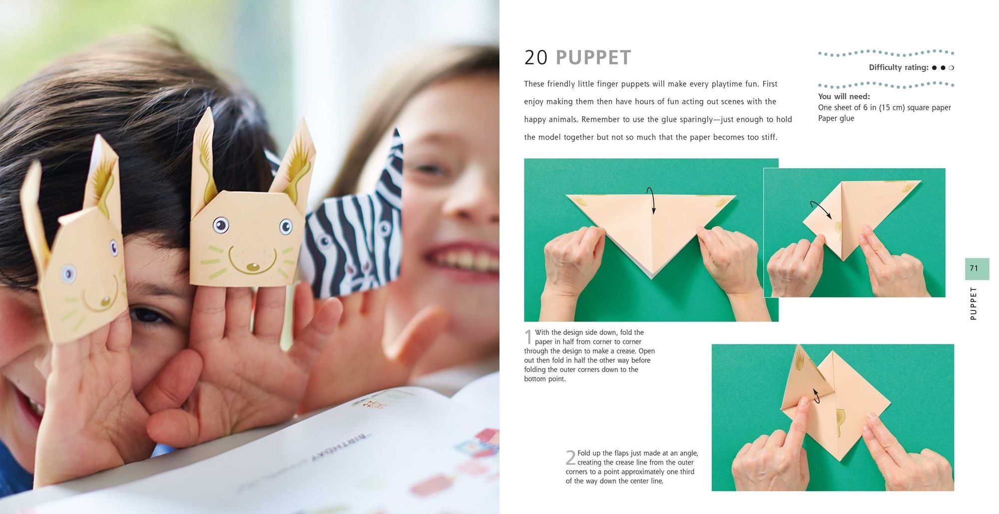 Origami for Kids: 35 fun paper projects to fold in an instant