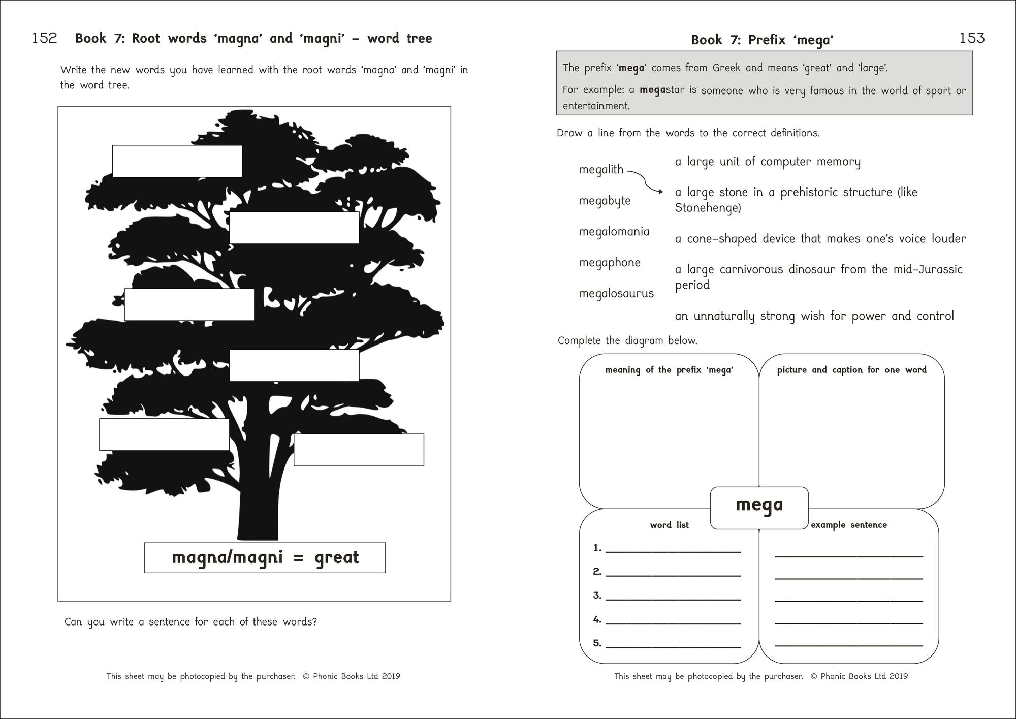 Phonic Books Amber Guardians Activities: Photocopiable Activities Accompanying Amber Guardians Books for Older Readers (Suffixes, Prefixes and Root Words, Morphology)