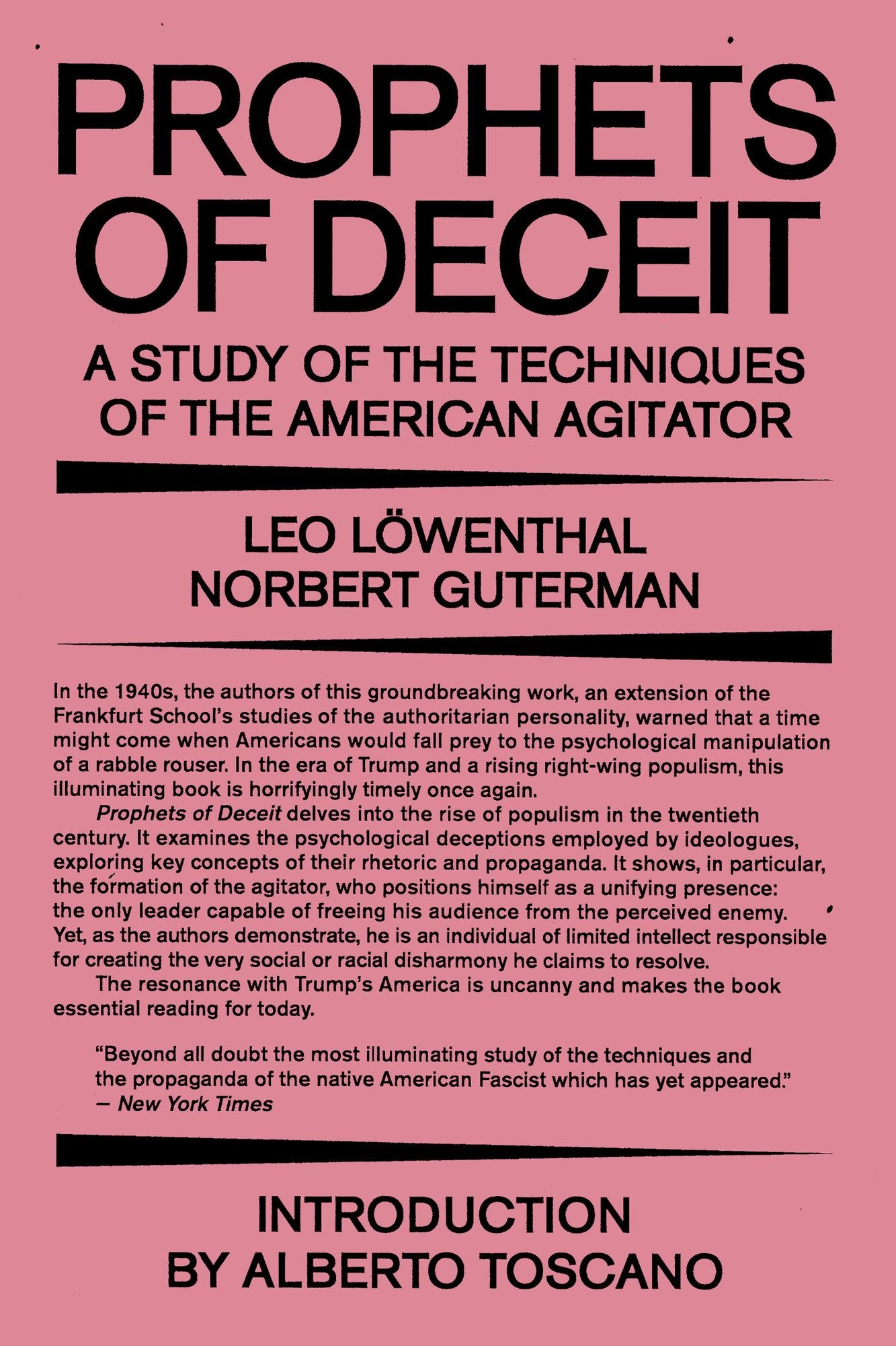 Prophets of Deceit: A Study of the Techniques of the American Agitator