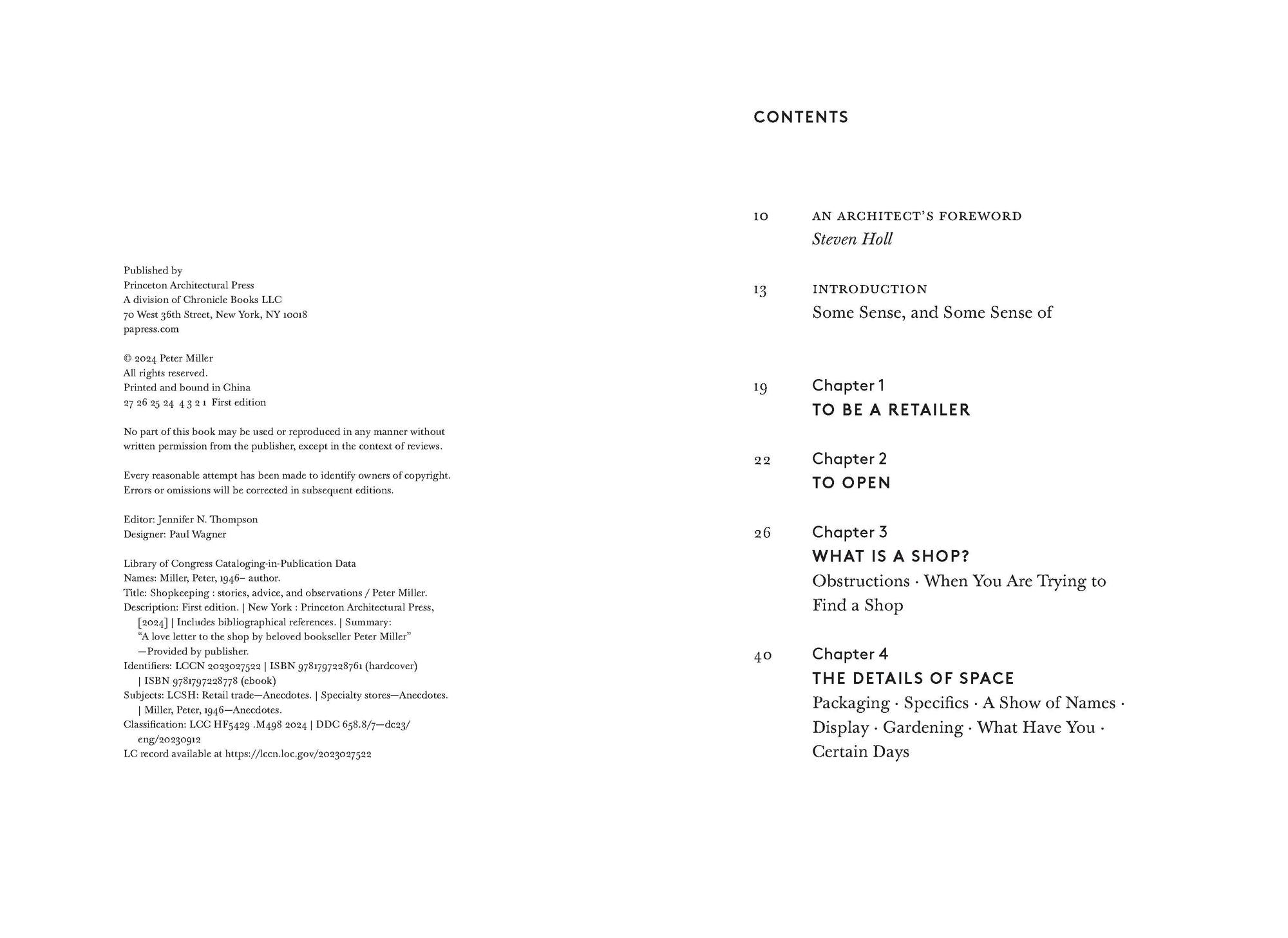 Shopkeeping: Stories, Advice, and Observations