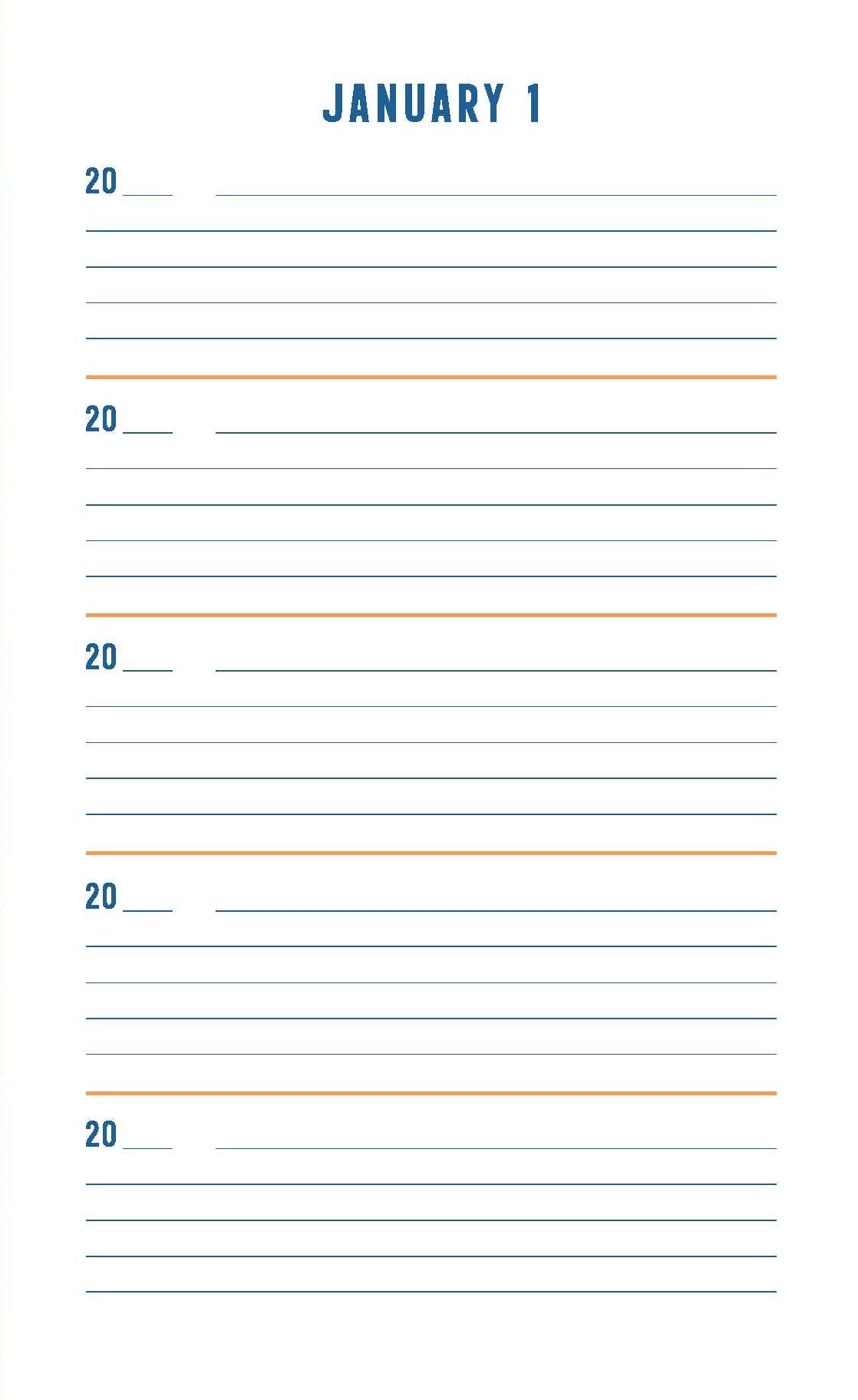 Pendleton One Line a Day: A Five-Year Memory Book