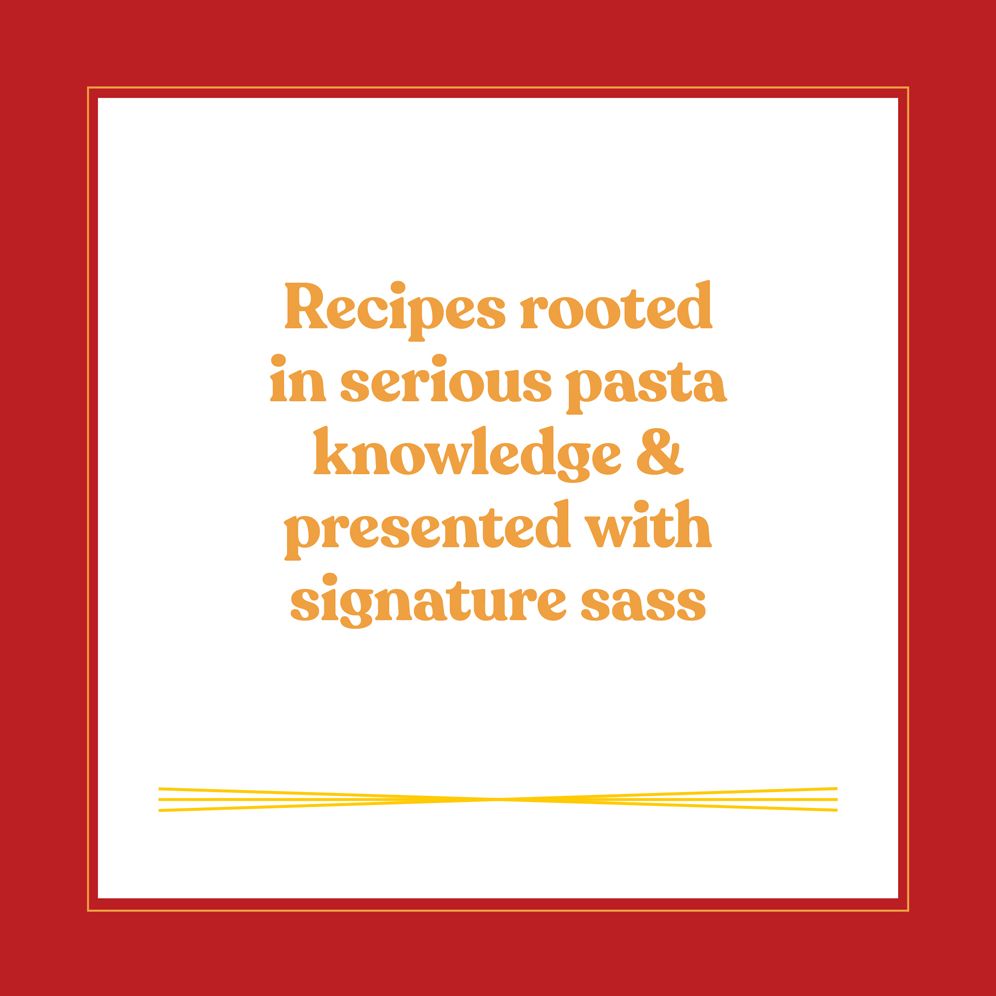 Your Pasta Sucks: A "Cookbook"