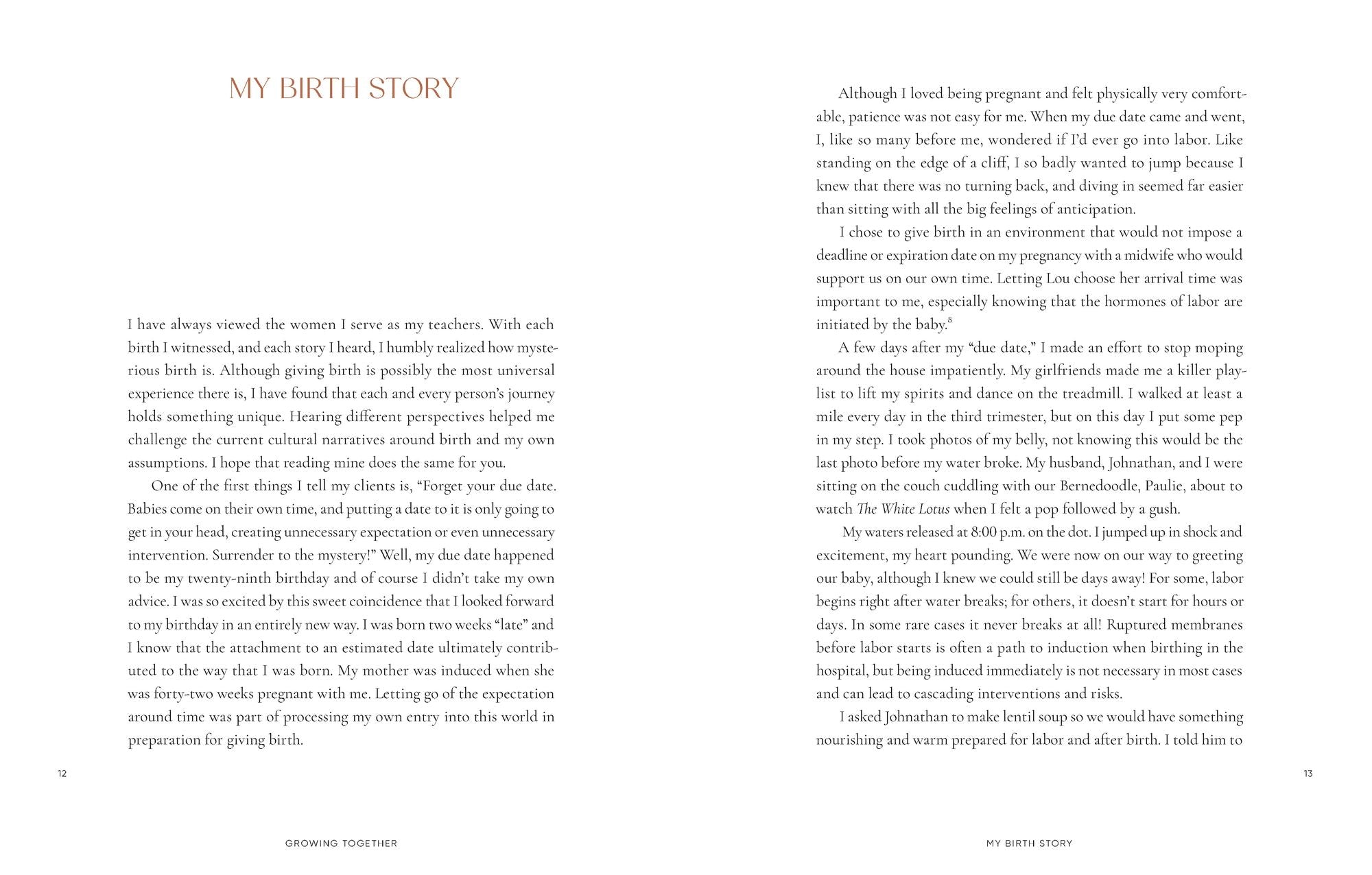 Growing Together: Doula Wisdom & Holistic Practices for Pregnancy, Birth & Early Motherhood