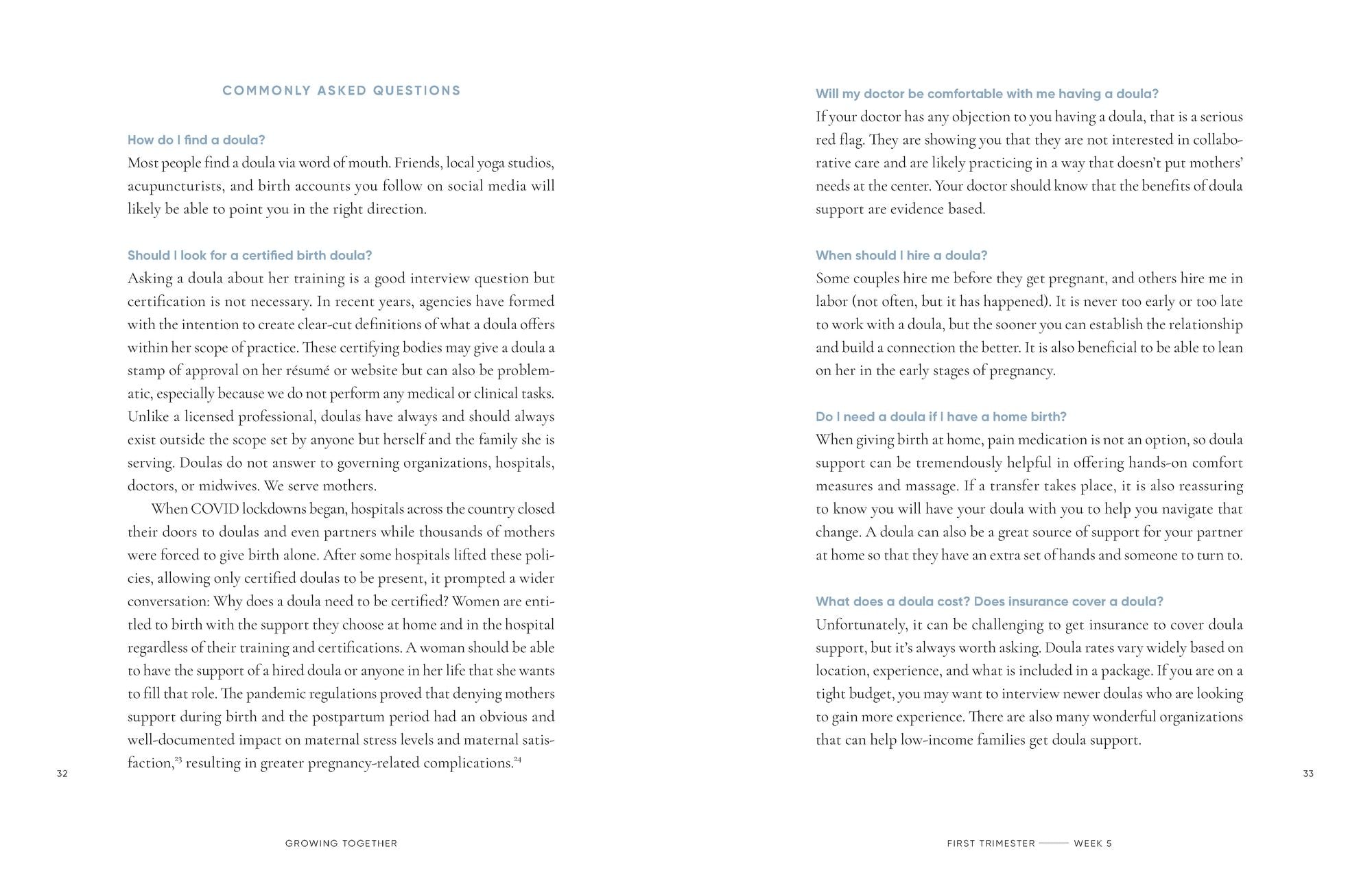 Growing Together: Doula Wisdom & Holistic Practices for Pregnancy, Birth & Early Motherhood