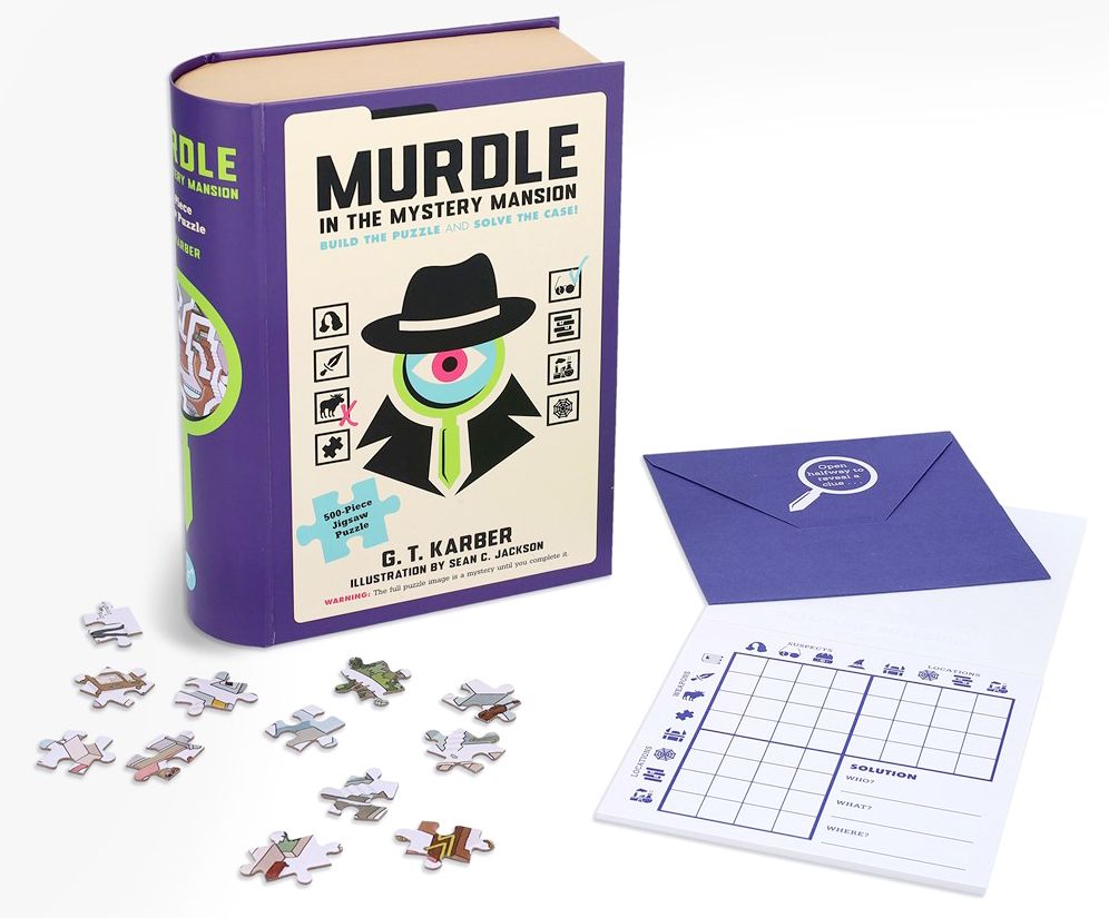 Murdle in the Mystery Mansion 500-Piece Jigsaw Puzzle