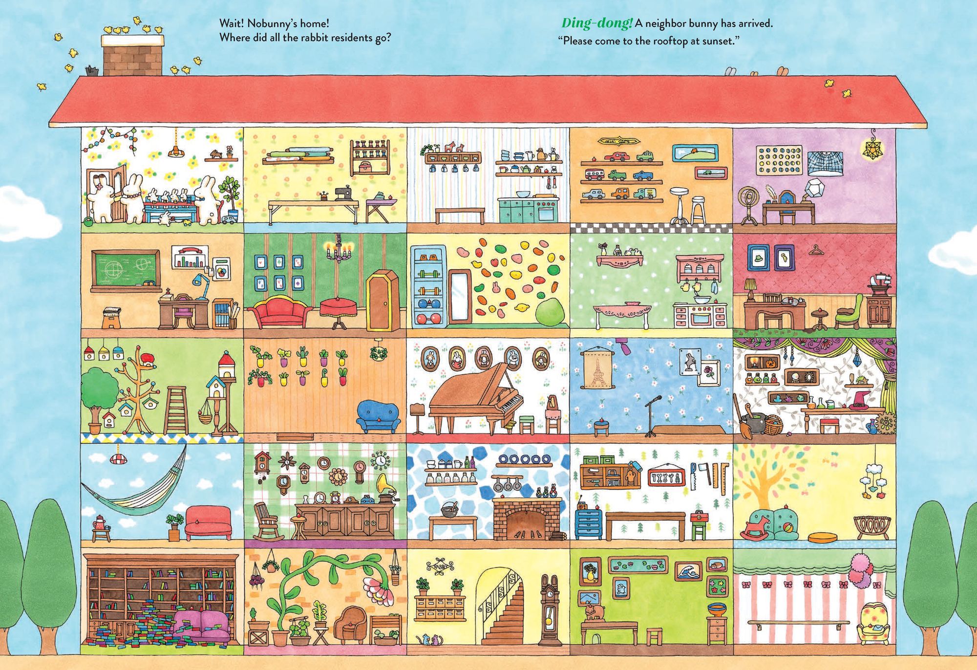 Welcome to the Rabbit Residence: A Seek-and-Find Story