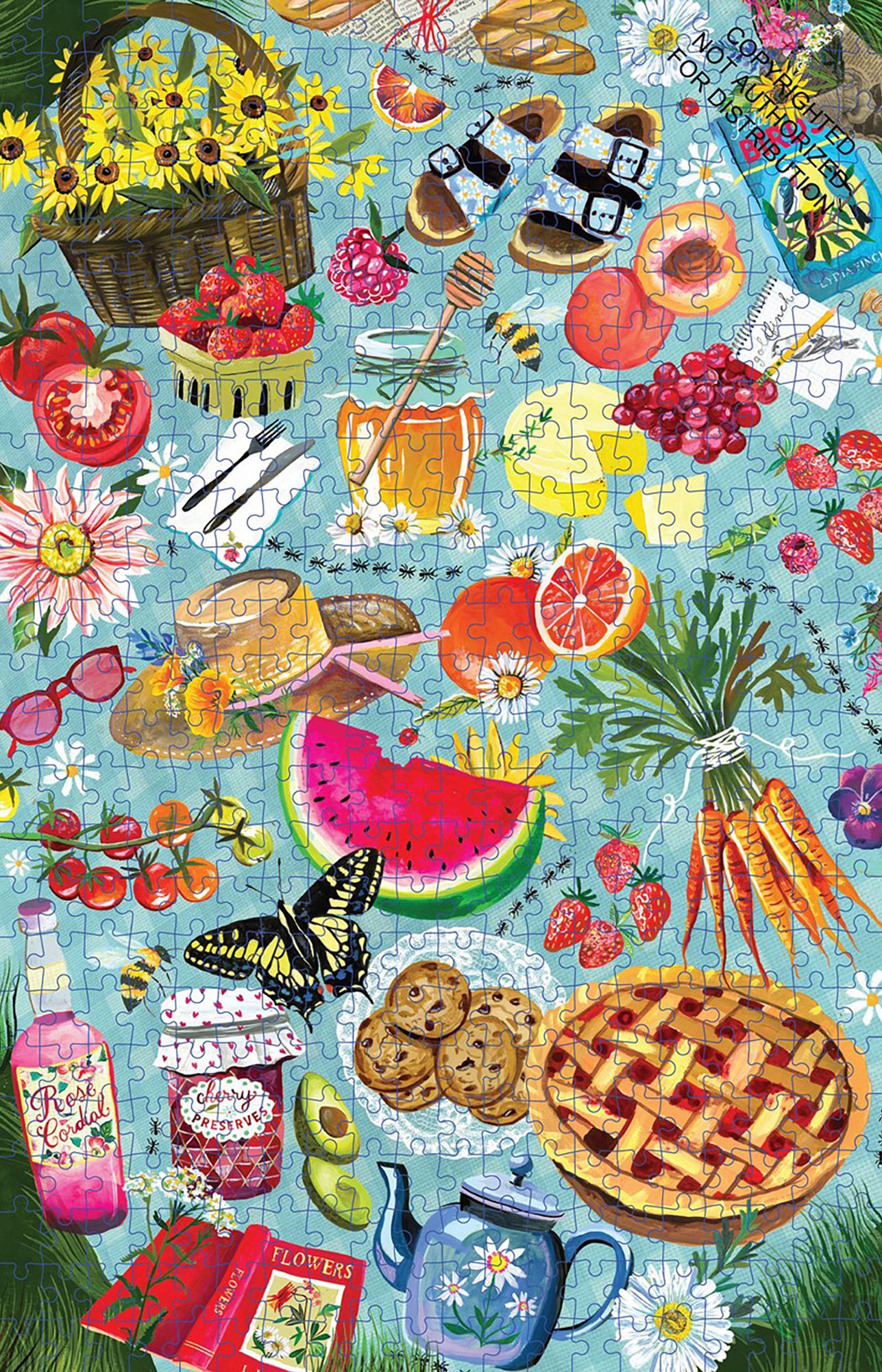 Wildflower Picnic 500-Piece Puzzle