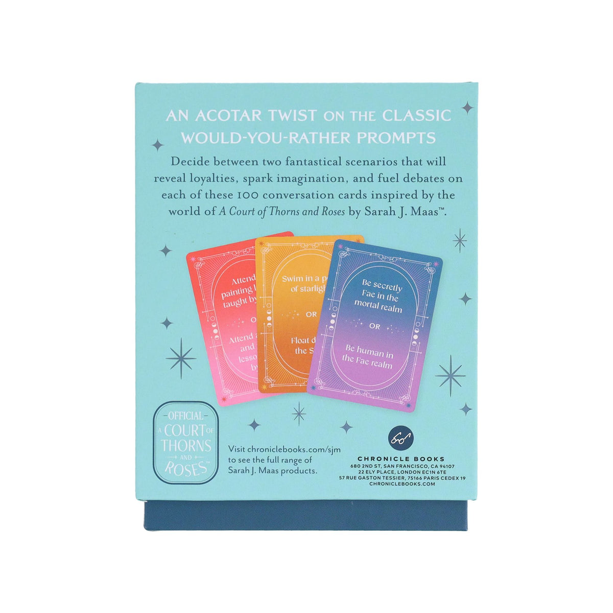A Court of Thorns and Roses Official Deck: A Deck of Woulds or Rathers: 100 Fantastical Scenarios for ACOTAR Adventures--from the ACOTAR Collection