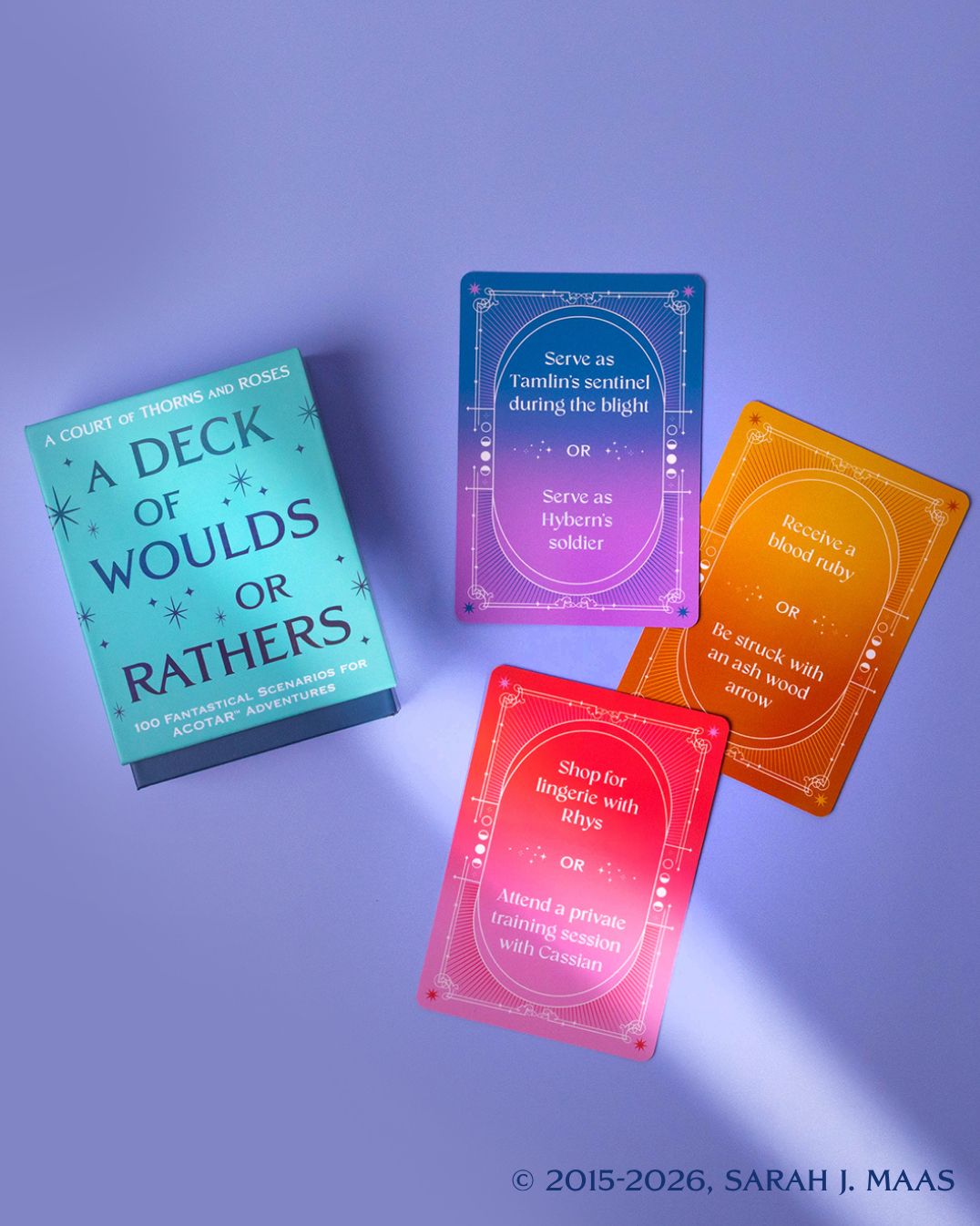 A Court of Thorns and Roses Official Deck: A Deck of Woulds or Rathers: 100 Fantastical Scenarios for ACOTAR Adventures--from the ACOTAR Collection