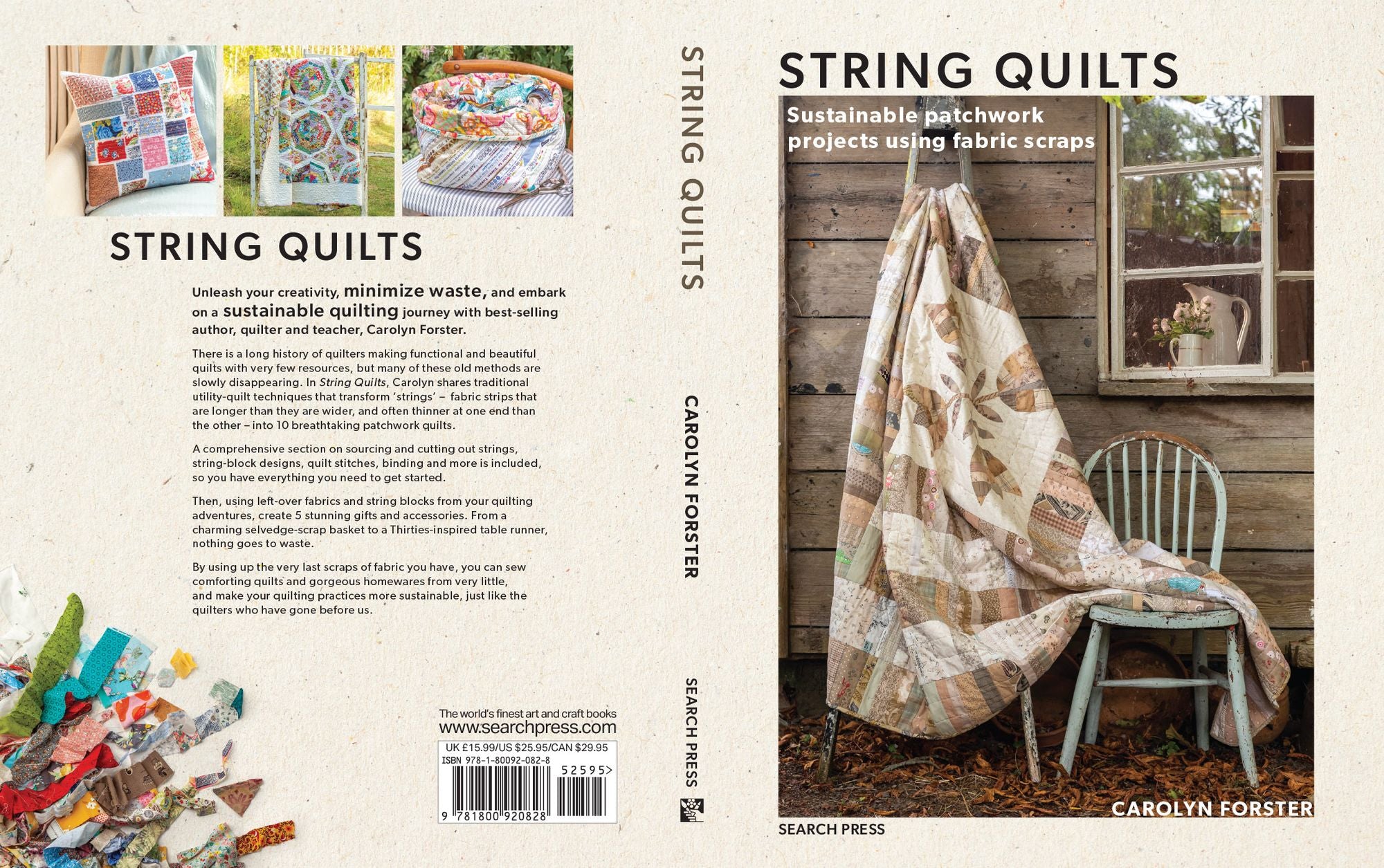 String Quilts: Sustainable patchwork projects using fabric scraps