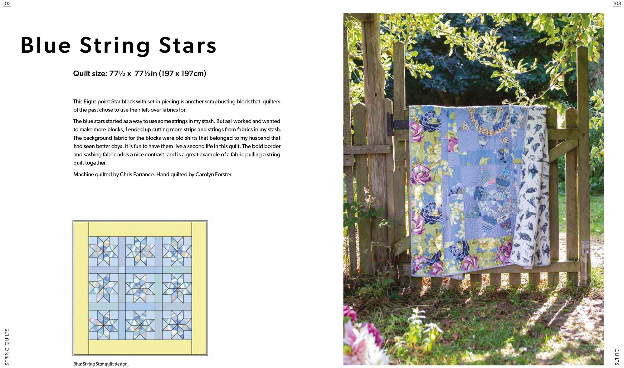 String Quilts: Sustainable patchwork projects using fabric scraps
