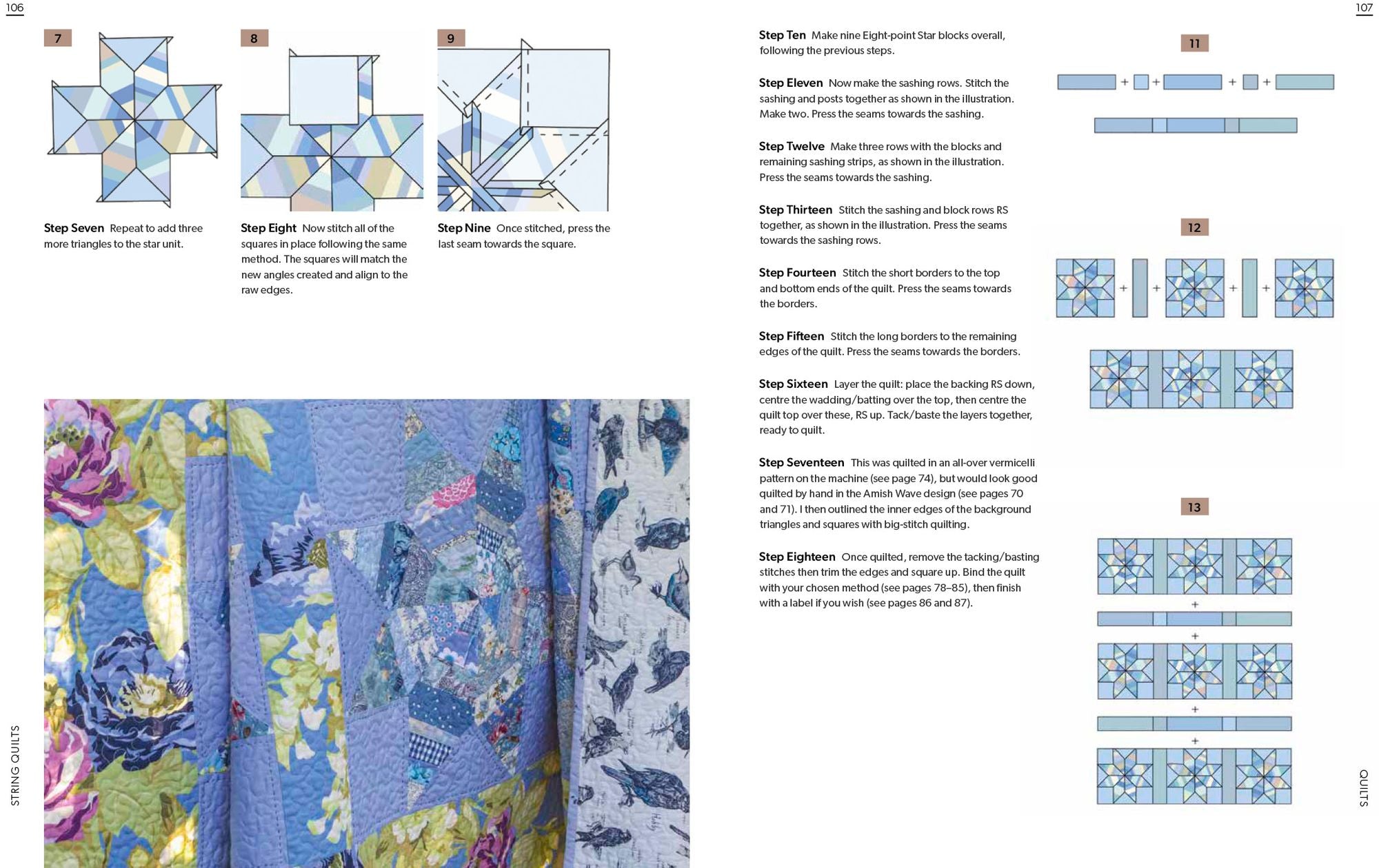 String Quilts: Sustainable patchwork projects using fabric scraps